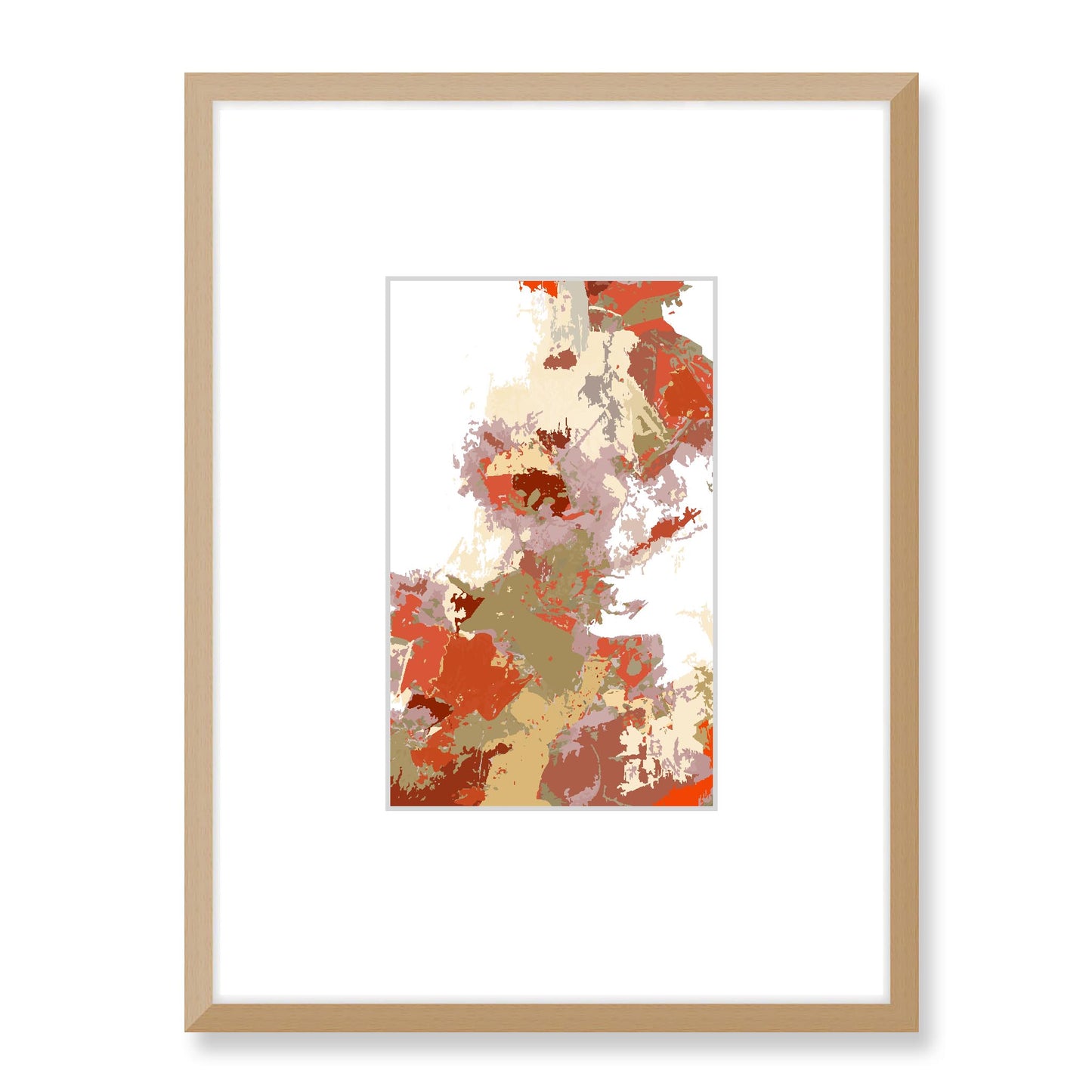 Framed Graphic Art Print, Faux Mat - 18x24 inches | FMV-1130-7694, Prints, Graphic art, Natural Frame, 45 x 60 cm ,18 x 24 inches
