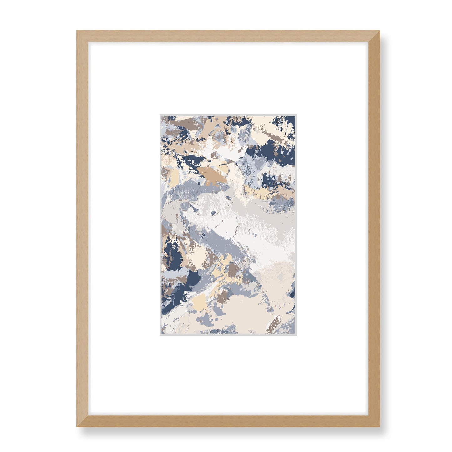 Framed Graphic Art Print, Faux Mat - 18x24 inches | FMV-1163-7689, Prints, Graphic art, Natural Frame, 45 x 60 cm ,18 x 24 inches