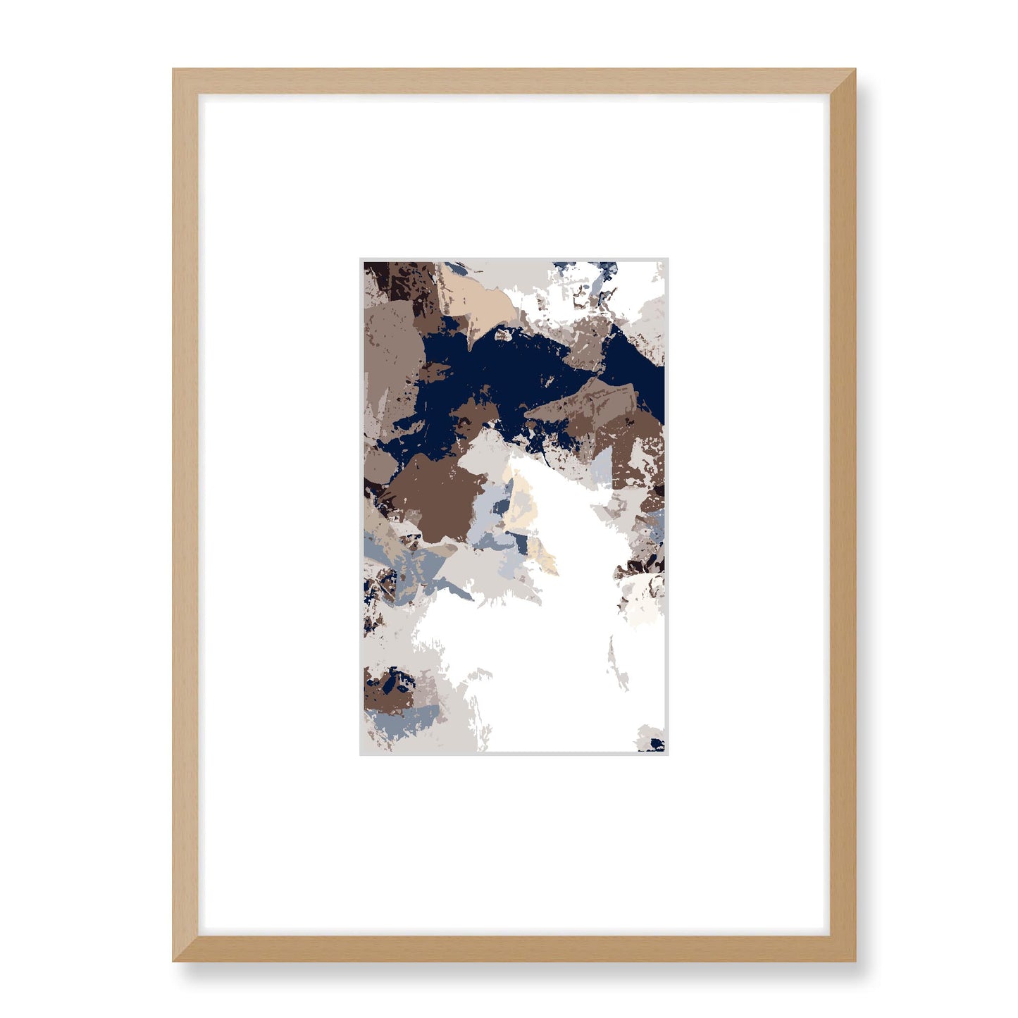 Framed Graphic Art Print, Faux Mat - 18x24 inches | FMV-1161-7692, Prints, Graphic art, Natural Frame, 45 x 60 cm ,18 x 24 inches