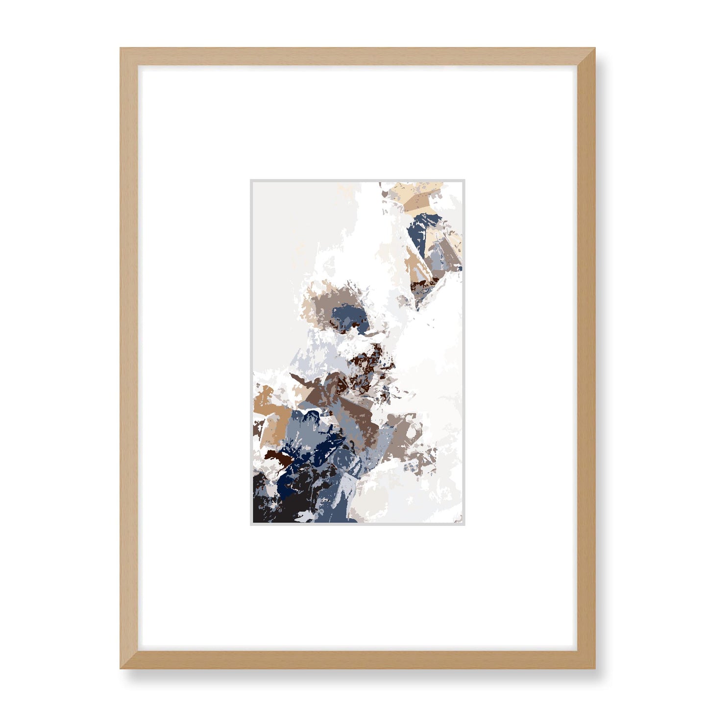 Framed Graphic Art Print, Faux Mat - 18x24 inches | FMV-1161-7694, Prints, Graphic art, Natural Frame, 45 x 60 cm ,18 x 24 inches