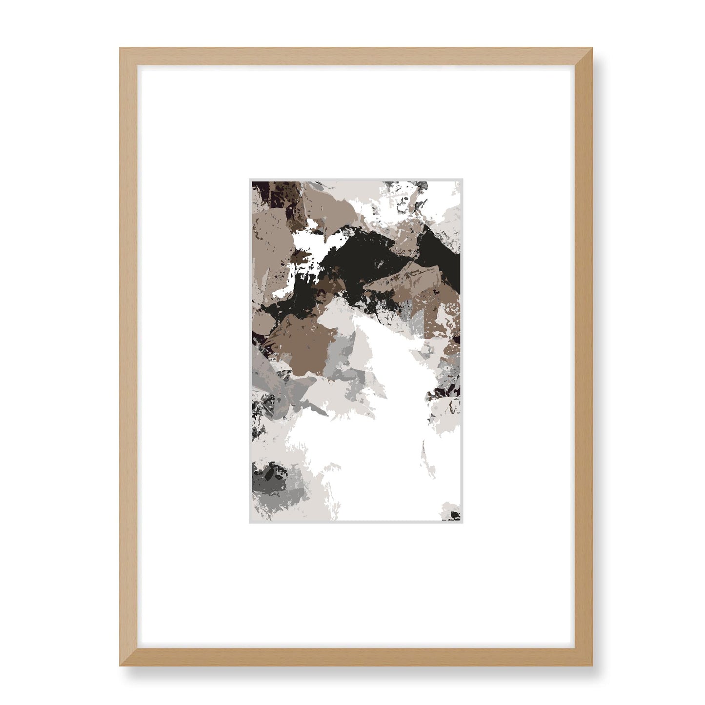 Framed Graphic Art Print, Faux Mat - 18x24 inches | FMV-1171-7692, Prints, Graphic art, Natural Frame, 45 x 60 cm ,18 x 24 inches