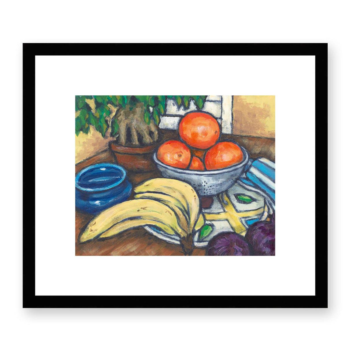 The Citrus Harvest Fine Art Print | 36 x 30 cm / 14 x 12 inches | Black Frame