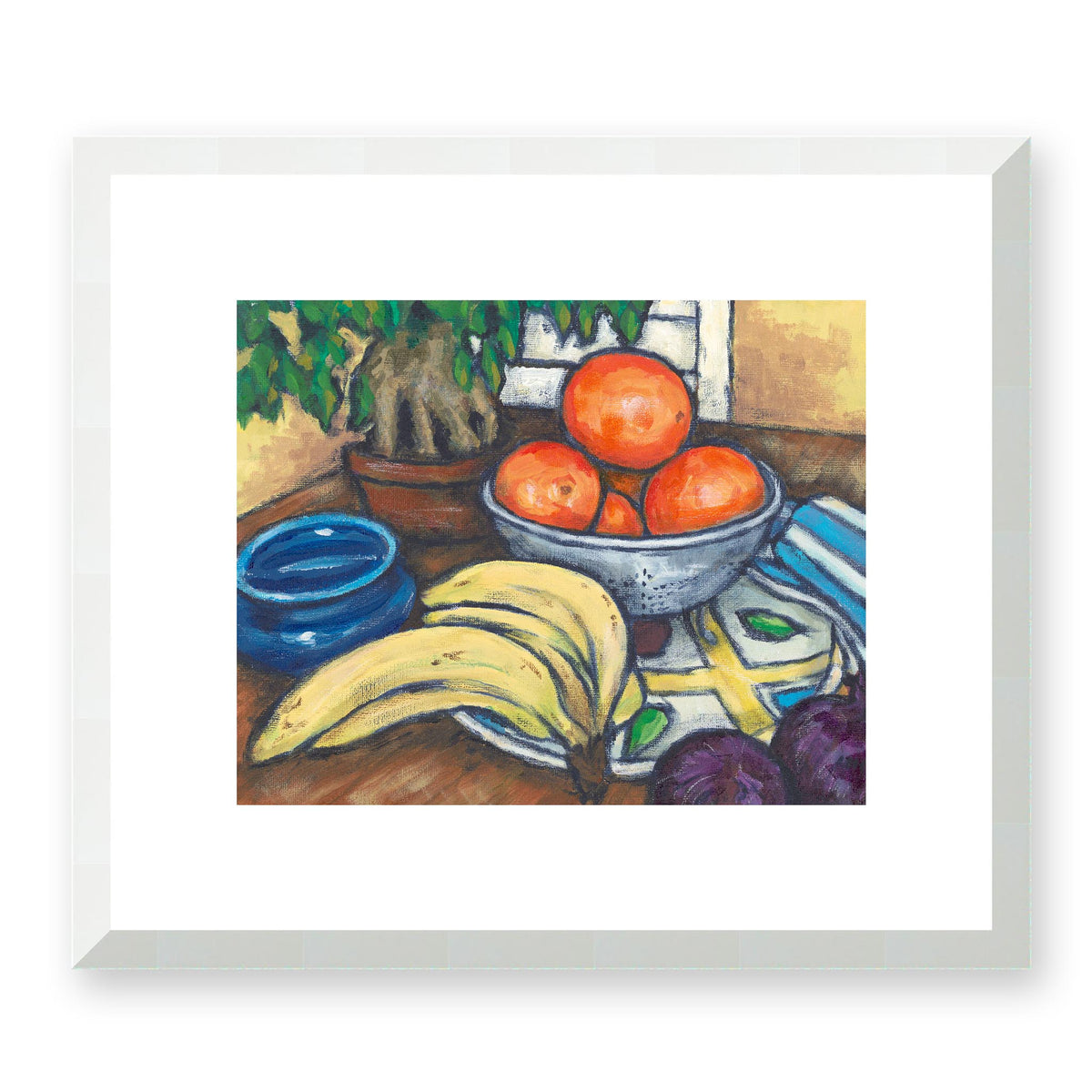 The Citrus Harvest Fine Art Print | 36 x 30 cm / 14 x 12 inches | White Frame