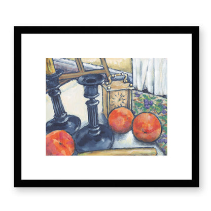 Framed Fine Art Print, White Mat - 14x12 inches | Still Life in Acrylic, FPH-1000-1103, Prints, Fine art, Black Frame, 36 x 30 cm, 14 x 12 inches