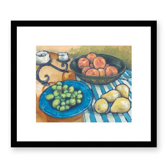 The Summer Platter Fine Art Print | 36 x 30 cm / 14 x 12 inches | Black Frame