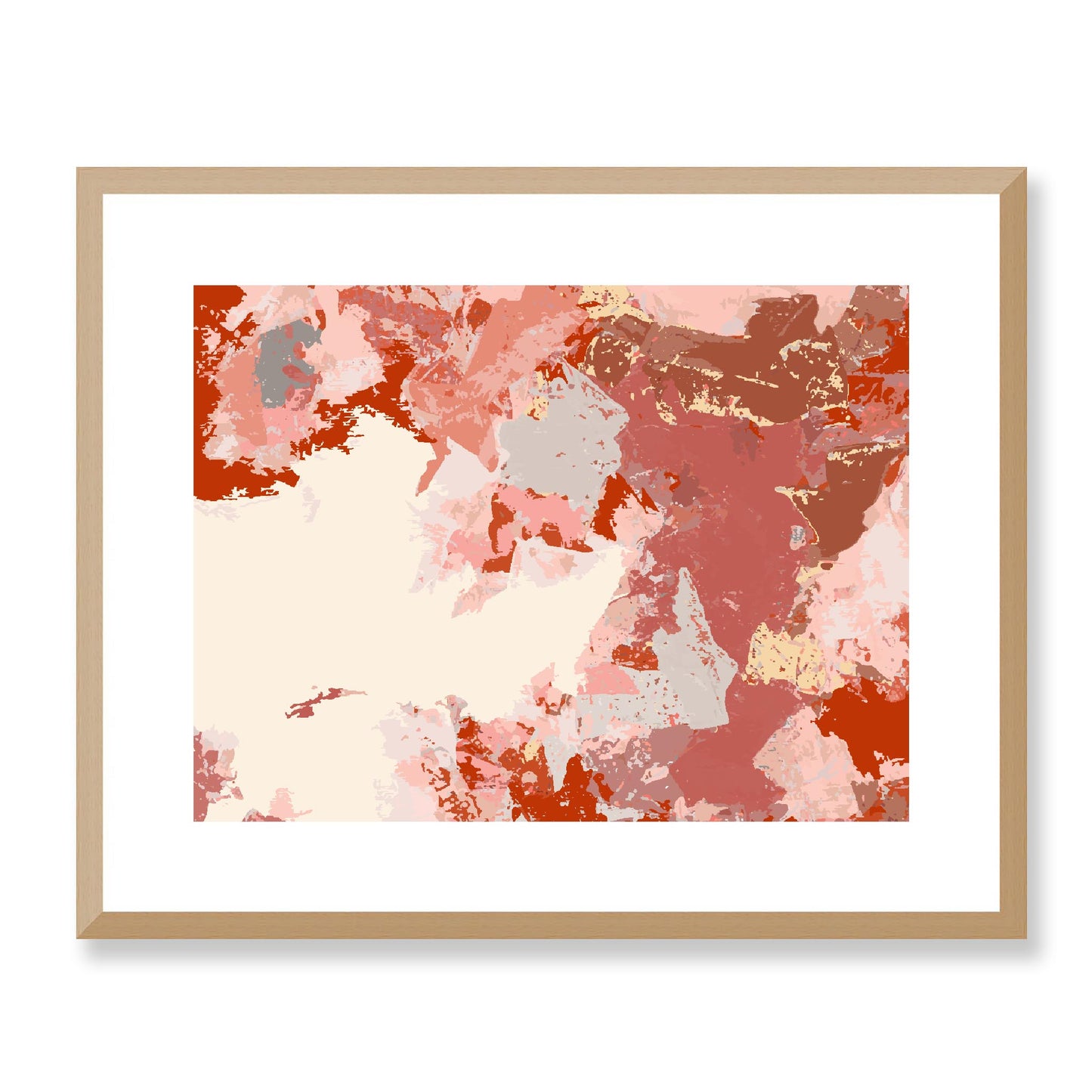 Framed Graphic Art Print, White Mat - 12x10 16x13 20x16 28x22 inches | FPH-1130-7692, Prints, Graphic art, Natural Frame, 51 x 41 cm ,20 x 16 inches
