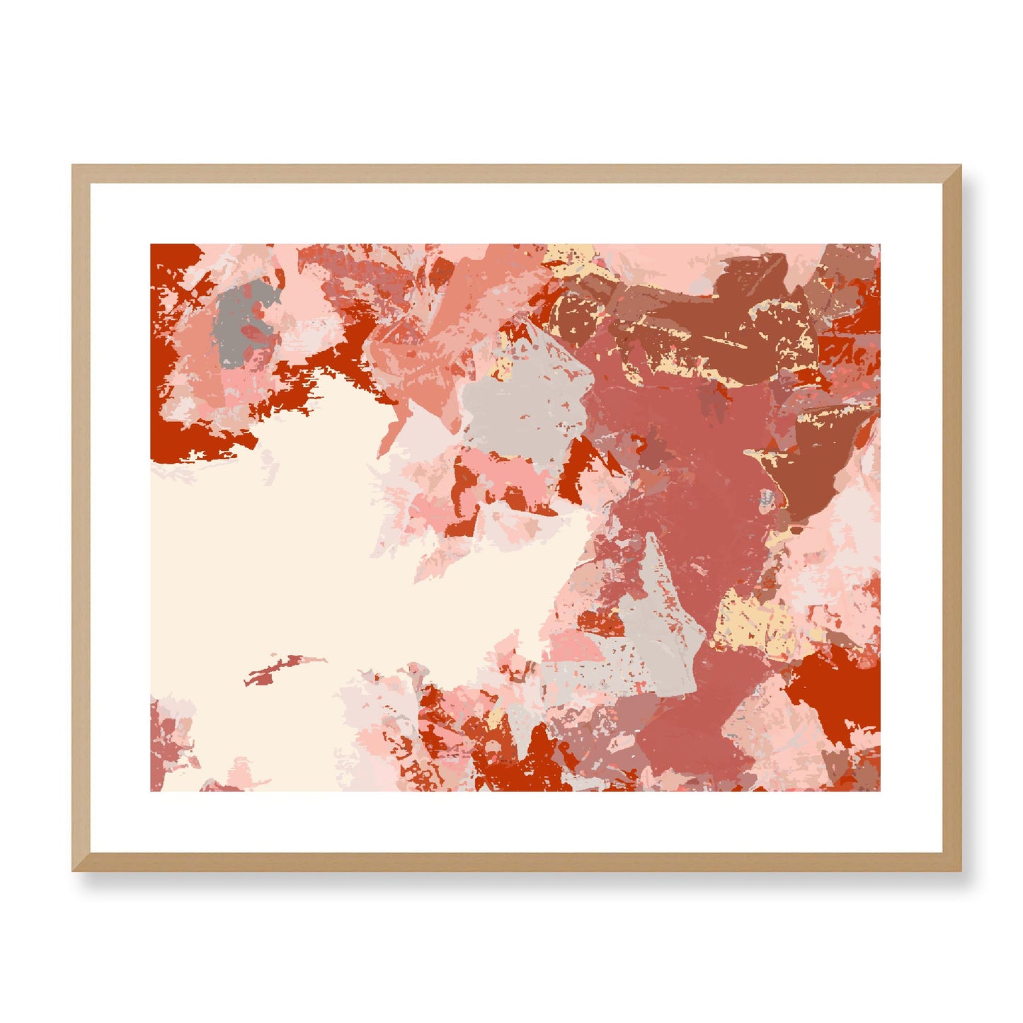 Framed Graphic Art Print, White Mat - 12x10 16x13 20x16 28x22 inches | FPH-1130-7692, Prints, Graphic art, Natural Frame, 71 x 56 cm ,28 x 22 inches