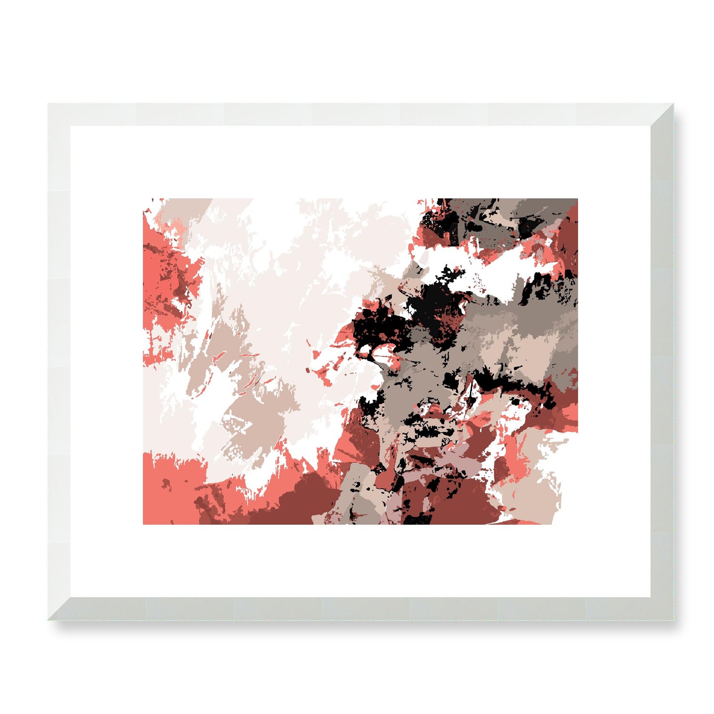 Framed Graphic Art Print, White Mat - 12x10 16x13 20x16 28x22 inches | FPH-1130-7696, Prints, Graphic art, White Frame, 41 x 33 cm ,16 x 13 inches