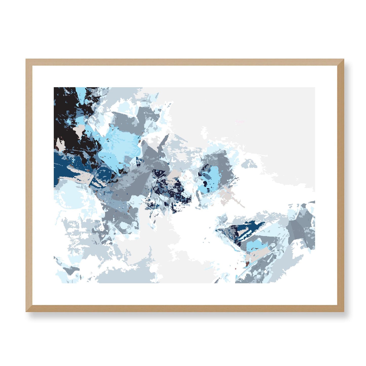 Framed Graphic Art Print, White Mat - 12x10 16x13 20x16 28x22 inches | FPH-1153-7694, Prints, Graphic art, Natural Frame, 71 x 56 cm ,28 x 22 inches
