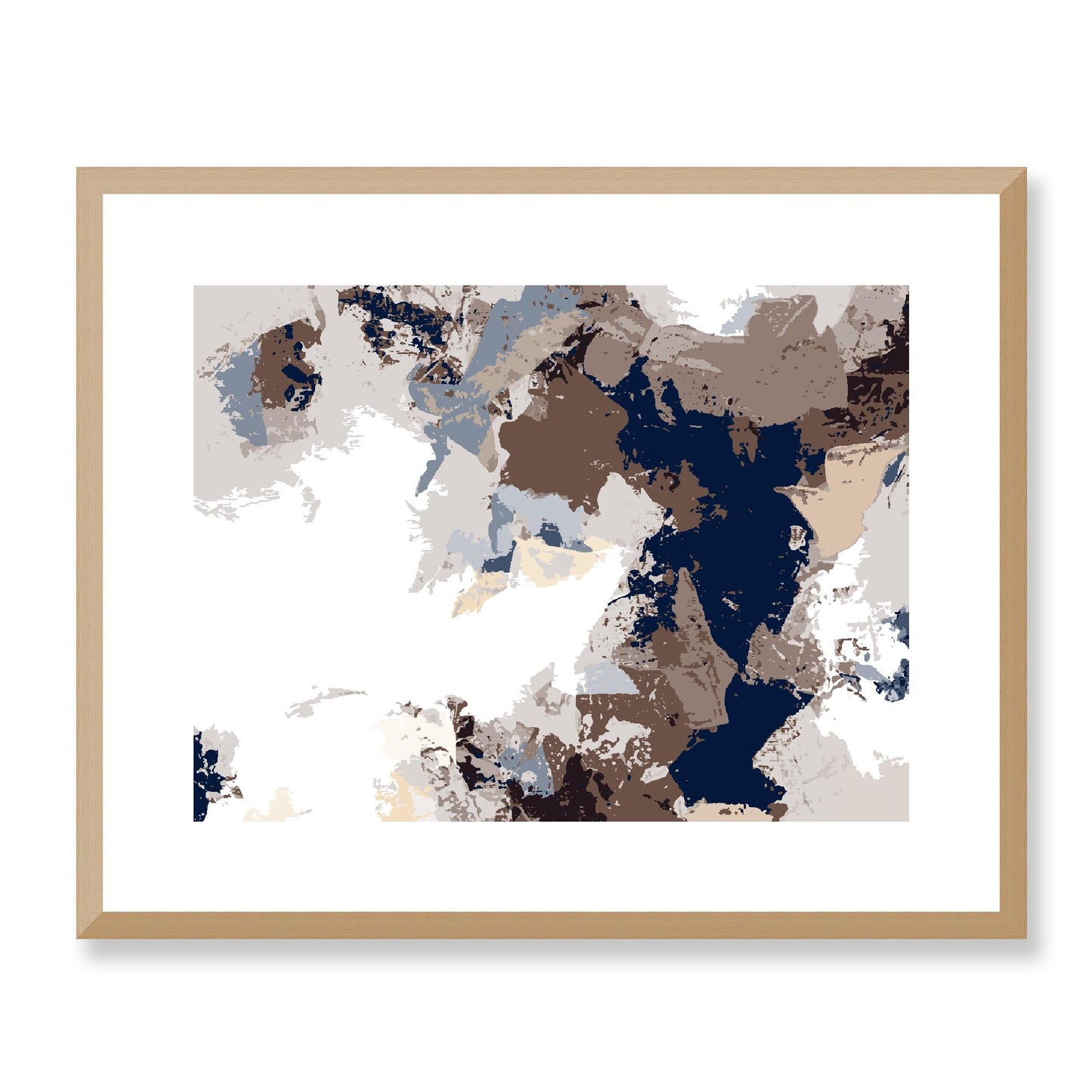 Framed Graphic Art Print, White Mat - 12x10 16x13 20x16 28x22 inches | FPH-1162-7692, Prints, Graphic art, Natural Frame, 51 x 41 cm ,20 x 16 inches