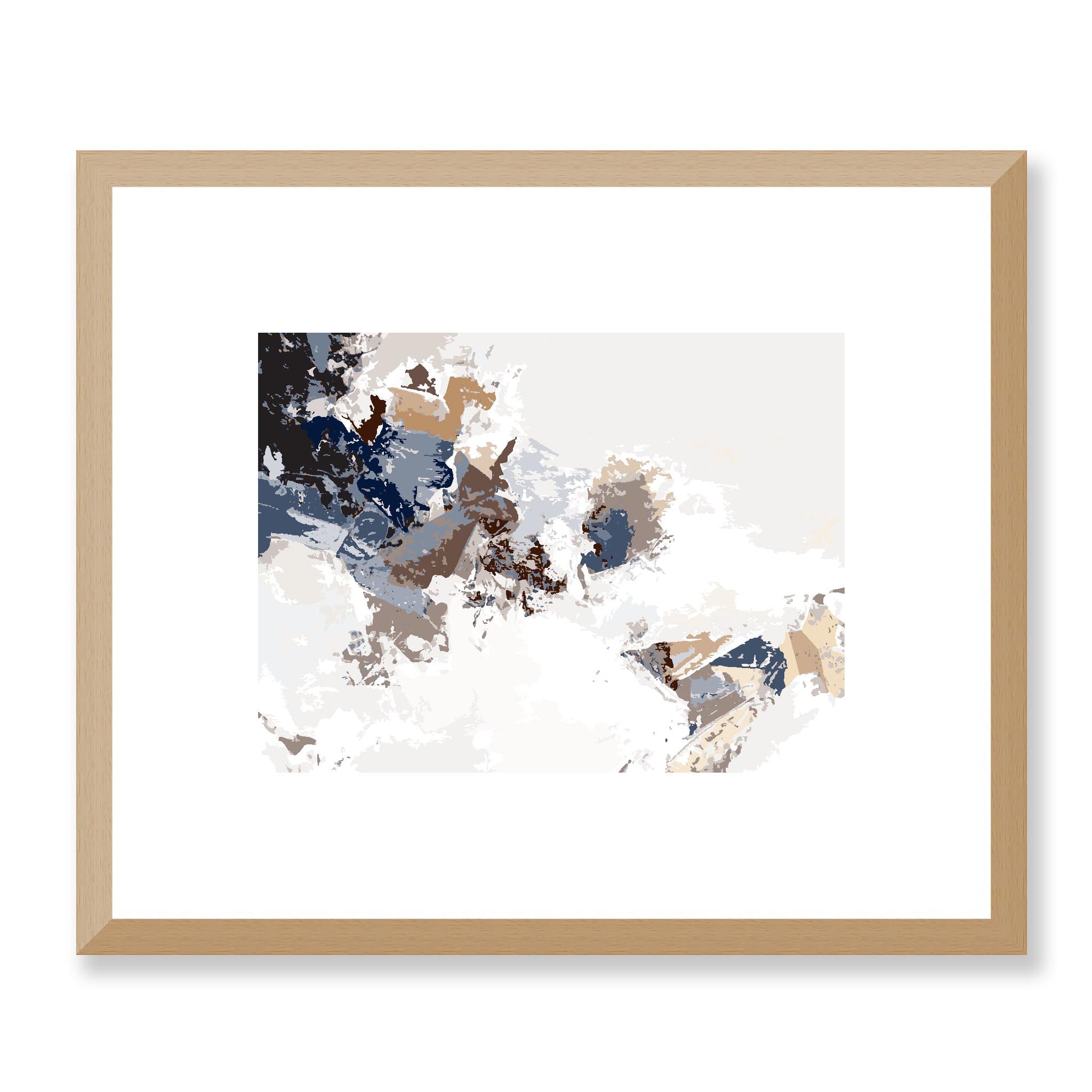 Framed Graphic Art Print, White Mat - 12x10 16x13 20x16 28x22 inches | FPH-1161-7694, Prints, Graphic art, Natural Frame, 30 x 25 cm ,12 x 10 inches