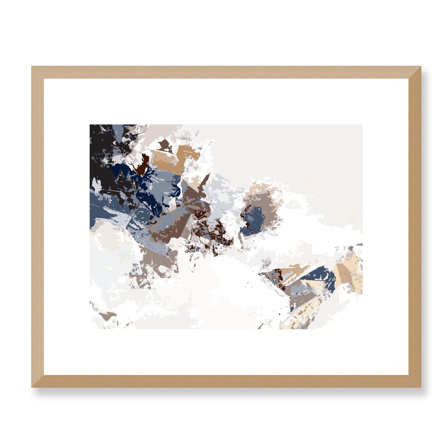 Framed Graphic Art Print, White Mat - 12x10 16x13 20x16 28x22 inches | FPH-1162-7694, Prints, Graphic art, Natural Frame, 41 x 33 cm ,16 x 13 inches