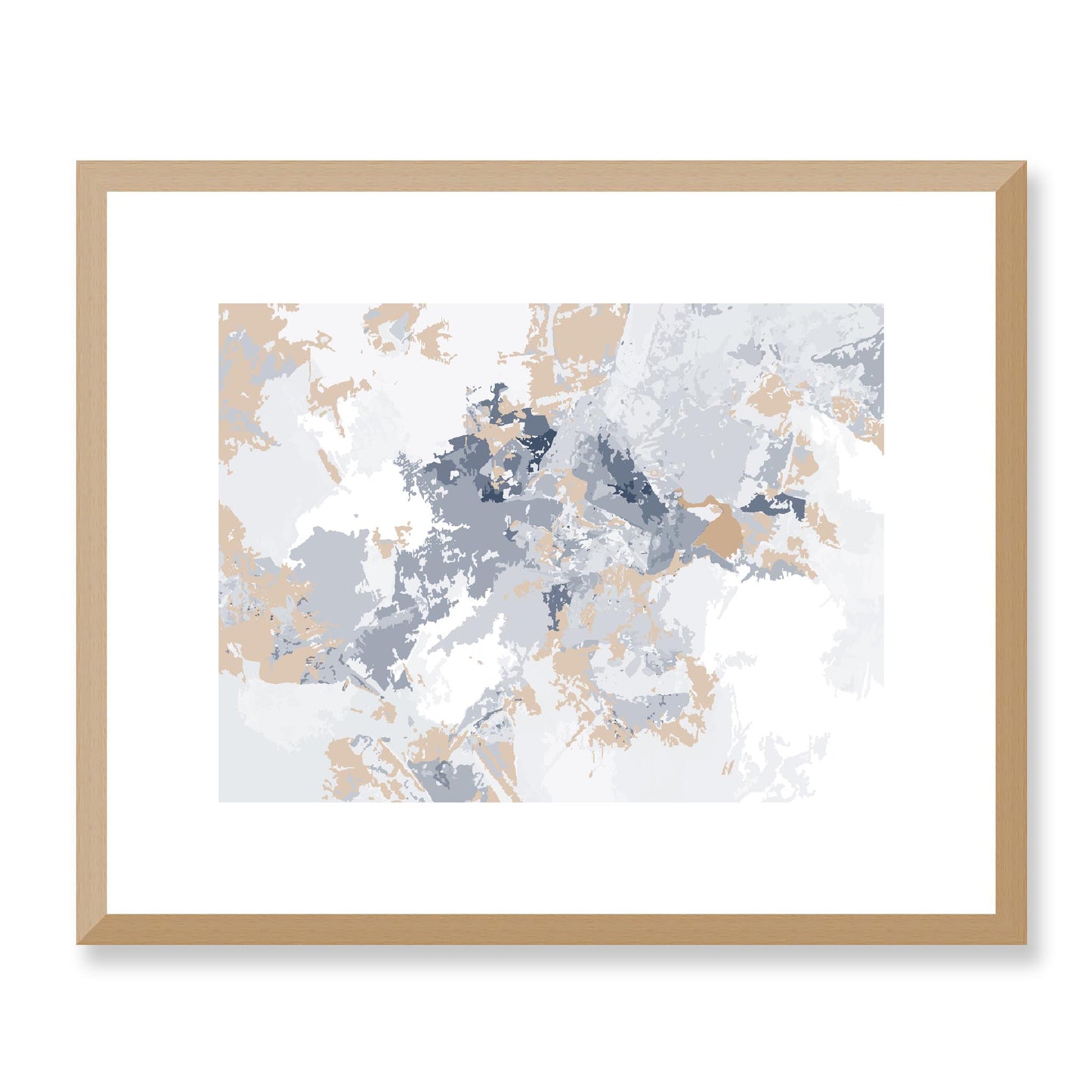 Framed Graphic Art Print, White Mat - 12x10 16x13 20x16 28x22 inches | FPH-1163-7698, Prints, Graphic art, Natural Frame, 41 x 33 cm ,16 x 13 inches