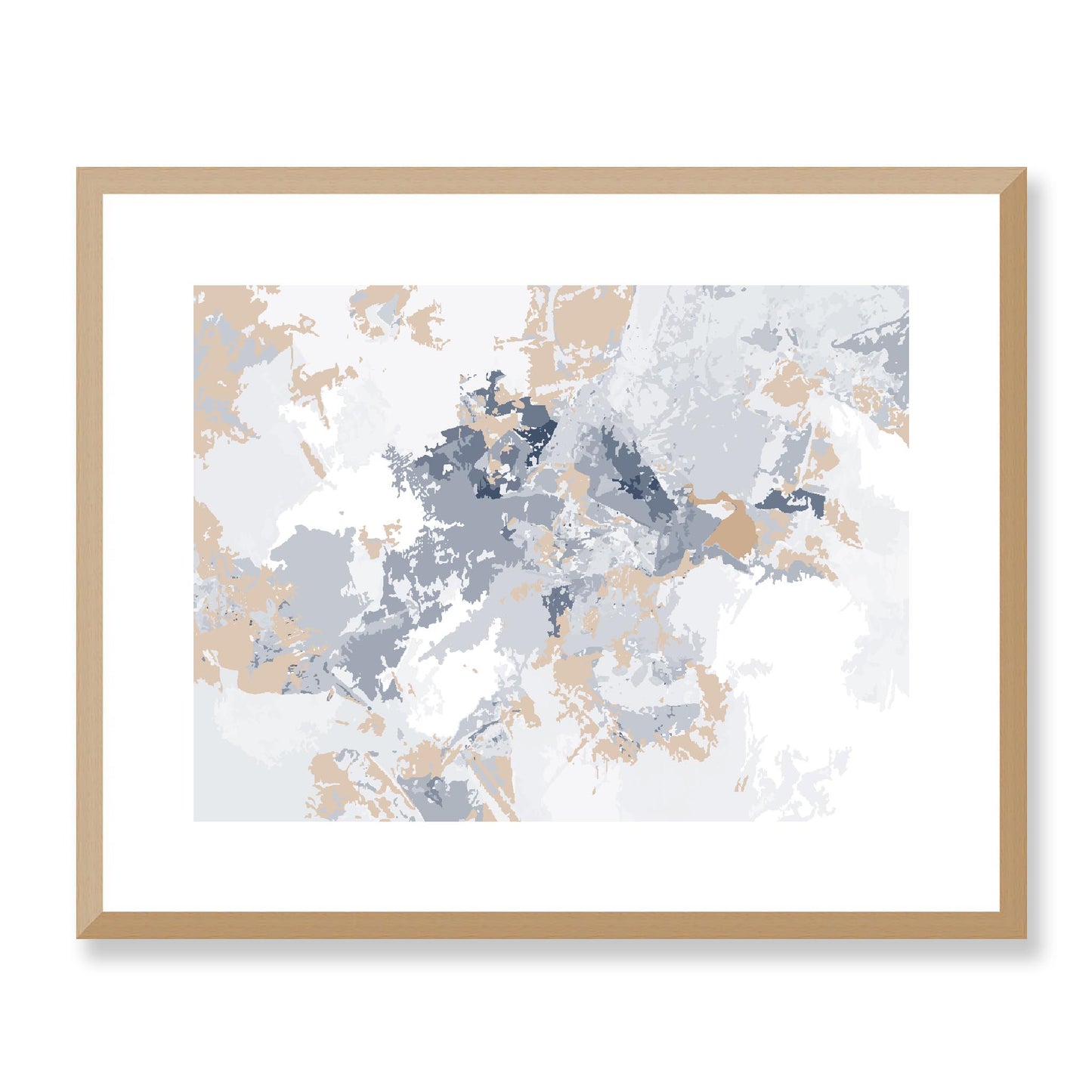 Framed Graphic Art Print, White Mat - 12x10 16x13 20x16 28x22 inches | FPH-1163-7698, Prints, Graphic art, Natural Frame, 51 x 41 cm ,20 x 16 inches
