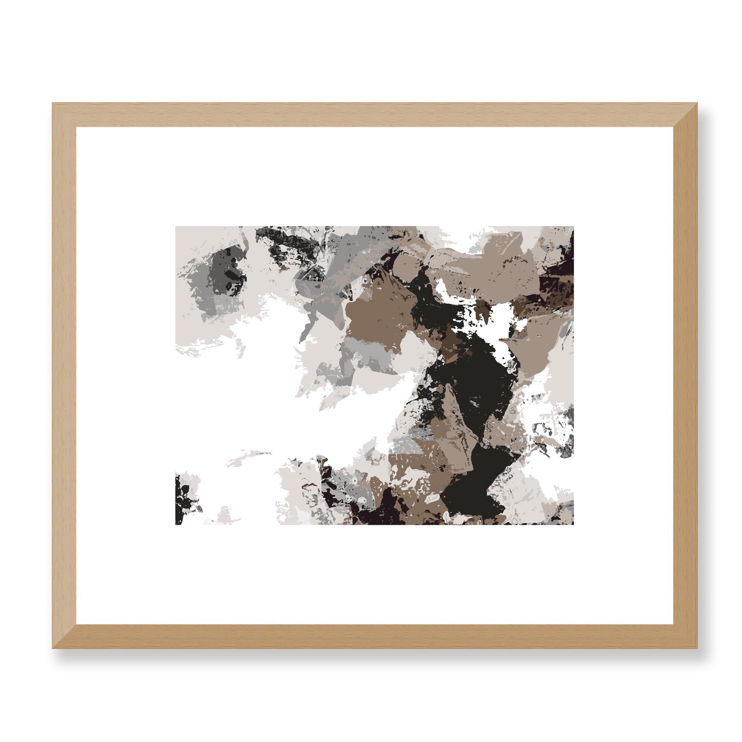 Framed Graphic Art Print, White Mat - 12x10 16x13 20x16 28x22 inches | FPH-1171-7692, Prints, Graphic art, Natural Frame, 30 x 25 cm ,12 x 10 inches