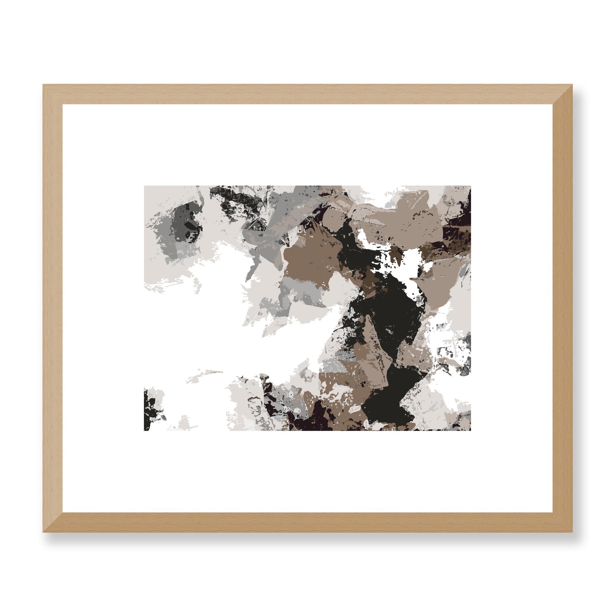 Framed Graphic Art Print, White Mat - 12x10 16x13 20x16 28x22 inches | FPH-1171-7692, Prints, Graphic art, Natural Frame, 30 x 25 cm ,12 x 10 inches