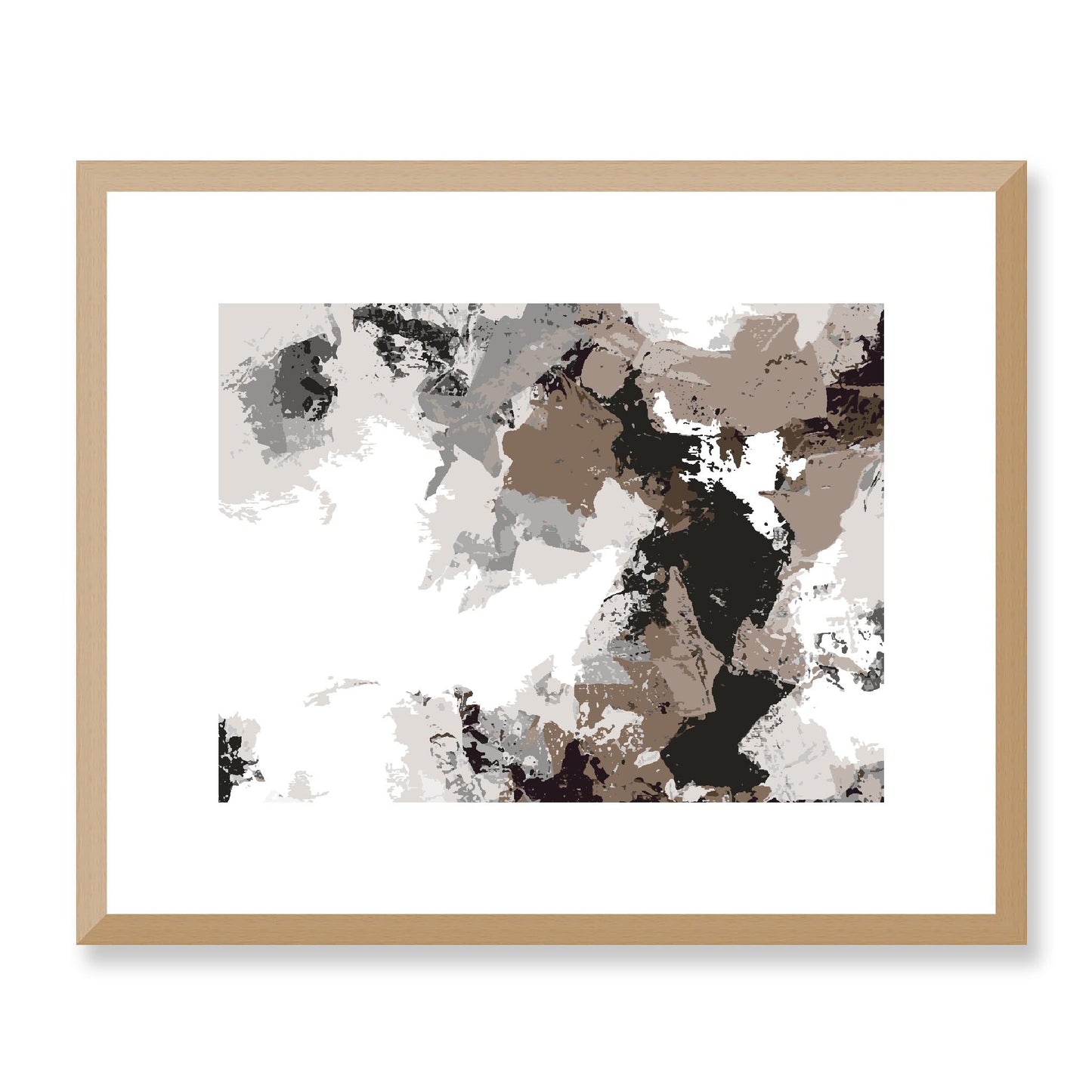 Framed Graphic Art Print, White Mat - 12x10 16x13 20x16 28x22 inches | FPH-1171-7692, Prints, Graphic art, Natural Frame, 41 x 33 cm ,16 x 13 inches