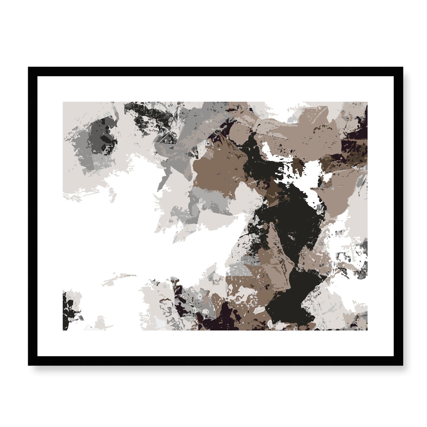Framed Graphic Art Print, White Mat - 12x10 16x13 20x16 28x22 inches | FPH-1171-7692, Prints, Graphic art, Black Frame, 71 x 56 cm ,28 x 22 inches