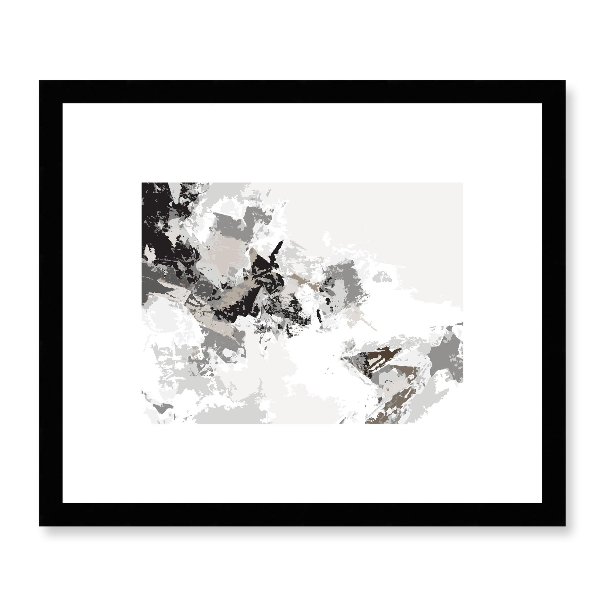 Framed Graphic Art Print, White Mat - 12x10 16x13 20x16 28x22 inches | FPH-1171-7694, Prints, Graphic art, Black Frame, 30 x 25 cm ,12 x 10 inches