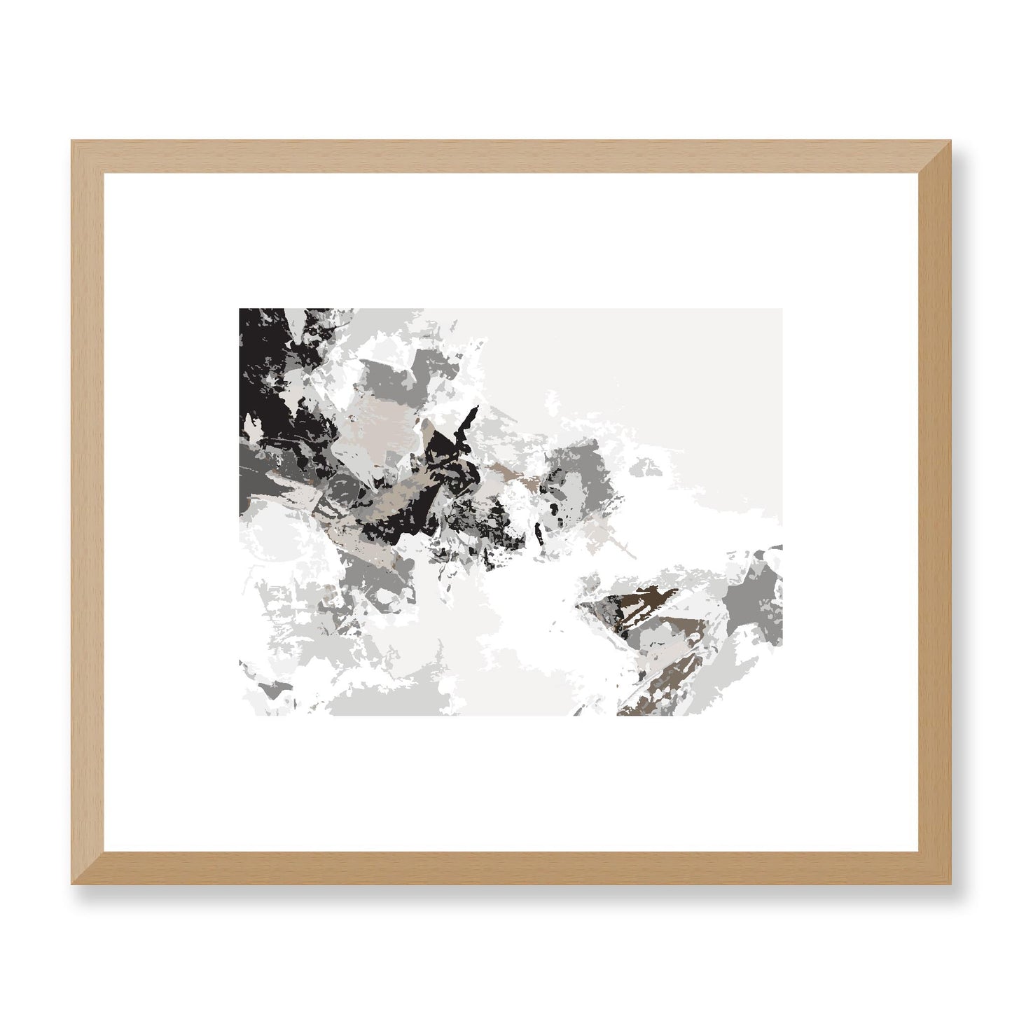 Framed Graphic Art Print, White Mat - 12x10 16x13 20x16 28x22 inches | FPH-1171-7694, Prints, Graphic art, Natural Frame, 30 x 25 cm ,12 x 10 inches