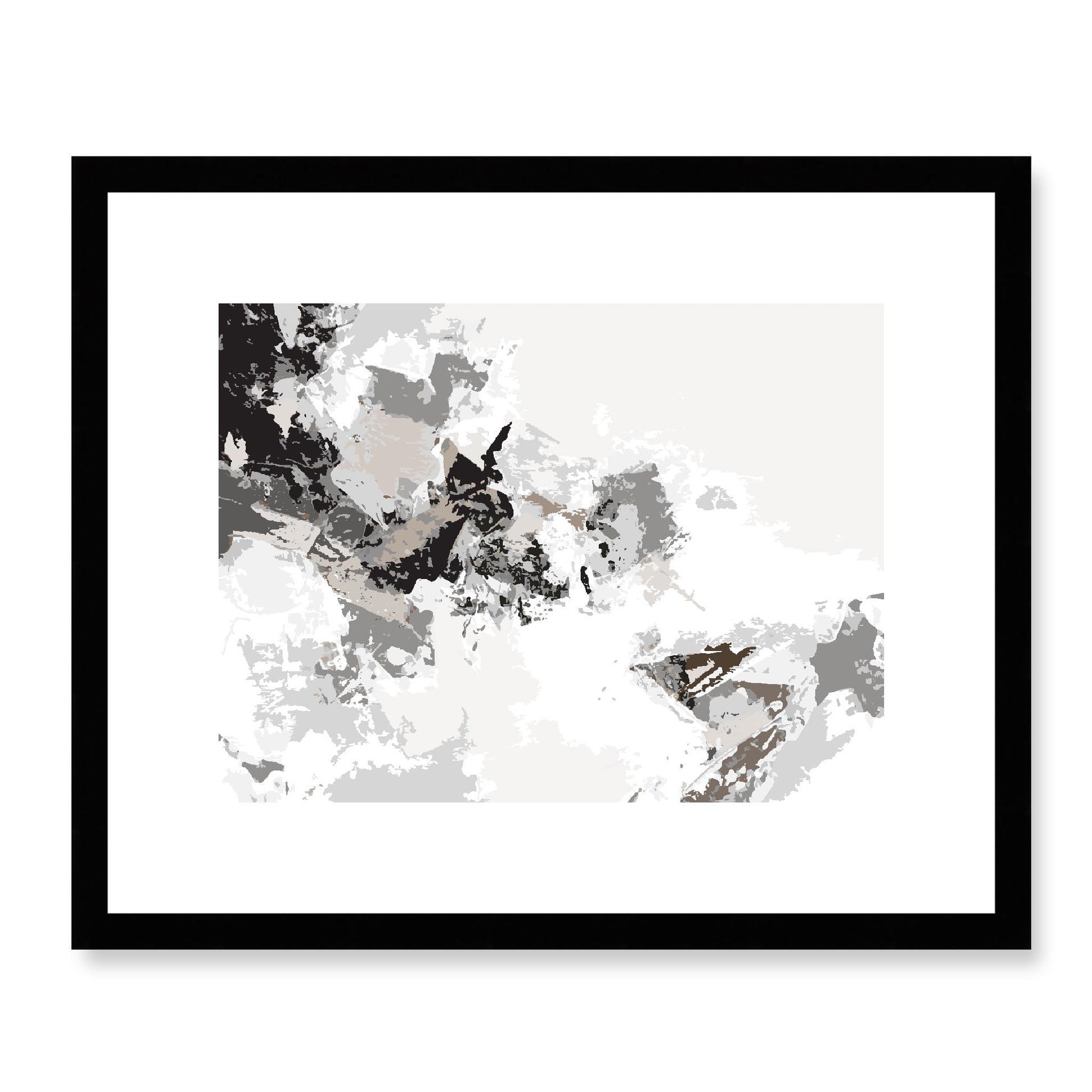 Framed Graphic Art Print, White Mat - 12x10 16x13 20x16 28x22 inches | FPH-1171-7694, Prints, Graphic art, Black Frame, 41 x 33 cm ,16 x 13 inches