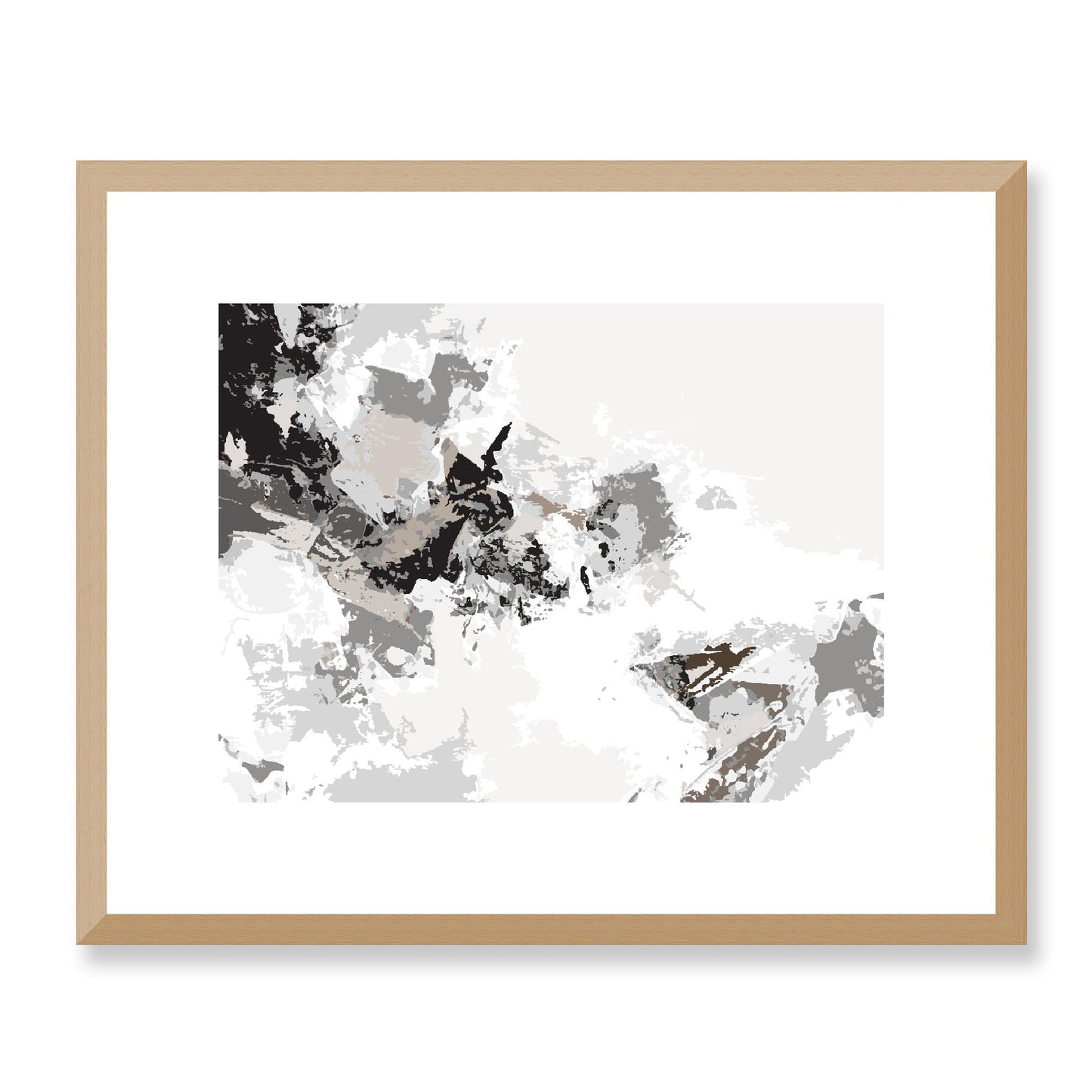 Framed Graphic Art Print, White Mat - 12x10 16x13 20x16 28x22 inches | FPH-1171-7694, Prints, Graphic art, Natural Frame, 41 x 33 cm ,16 x 13 inches