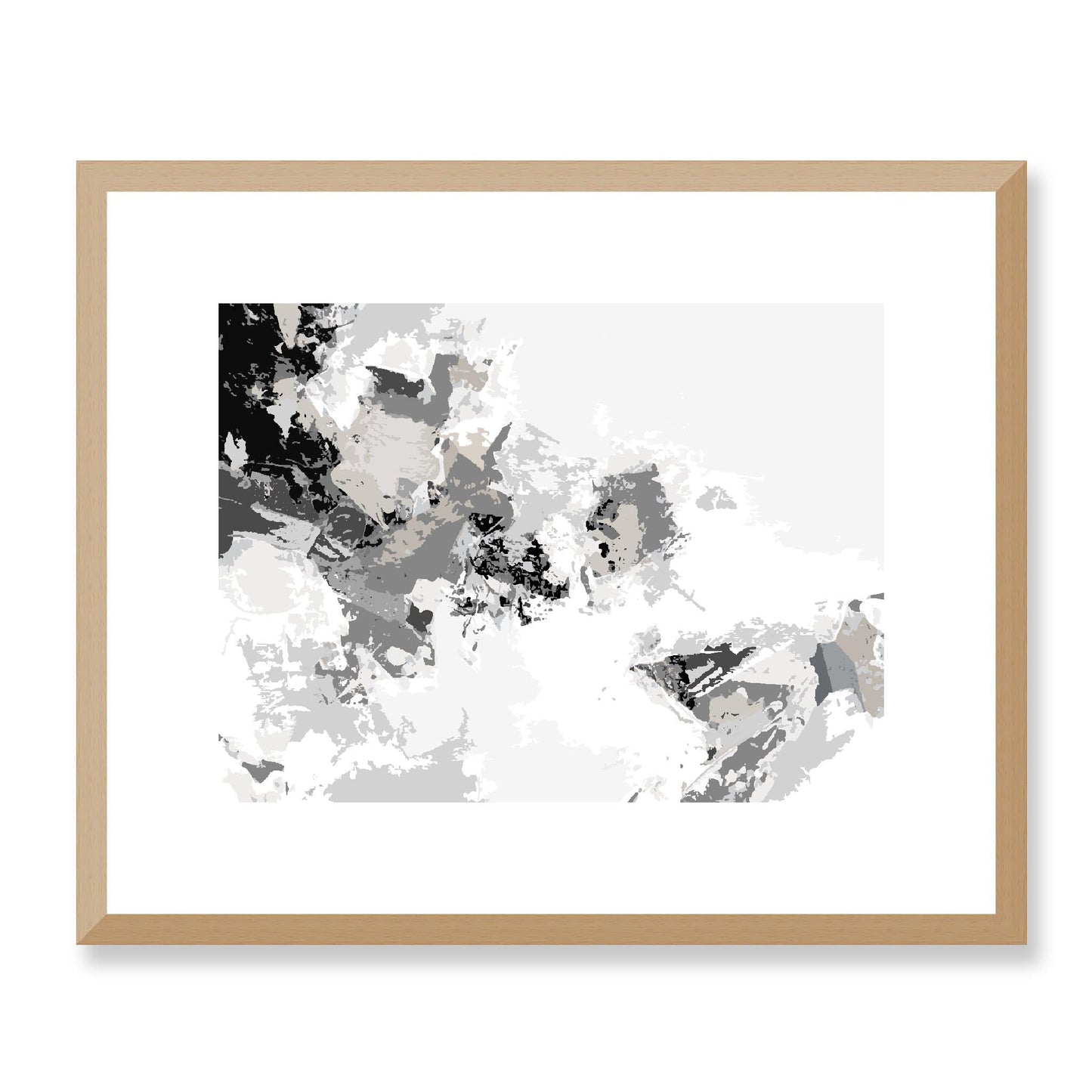 Framed Graphic Art Print, White Mat - 12x10 16x13 20x16 28x22 inches | FPH- 1203-7694, Prints, Graphic art, Natural Frame, 41 x 33 cm ,16 x 13 inches