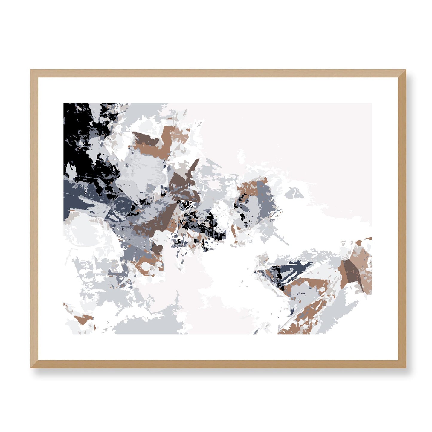 Framed Graphic Art Print, White Mat - 12x10 16x13 20x16 28x22 inches | FPH- 1220-7694, Prints, Graphic art, Natural Frame, 71 x 56 cm ,28 x 22 inches