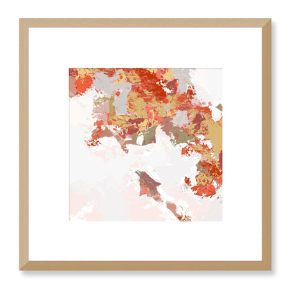 Framed Graphic Art Print, White Mat - 8x8 12x12 16x16 20x20 24x24 28x28 inches | FPS-1130-7693, Prints, Graphic art, Natural Frame, 30 x 30 cm ,12 x 12 inches