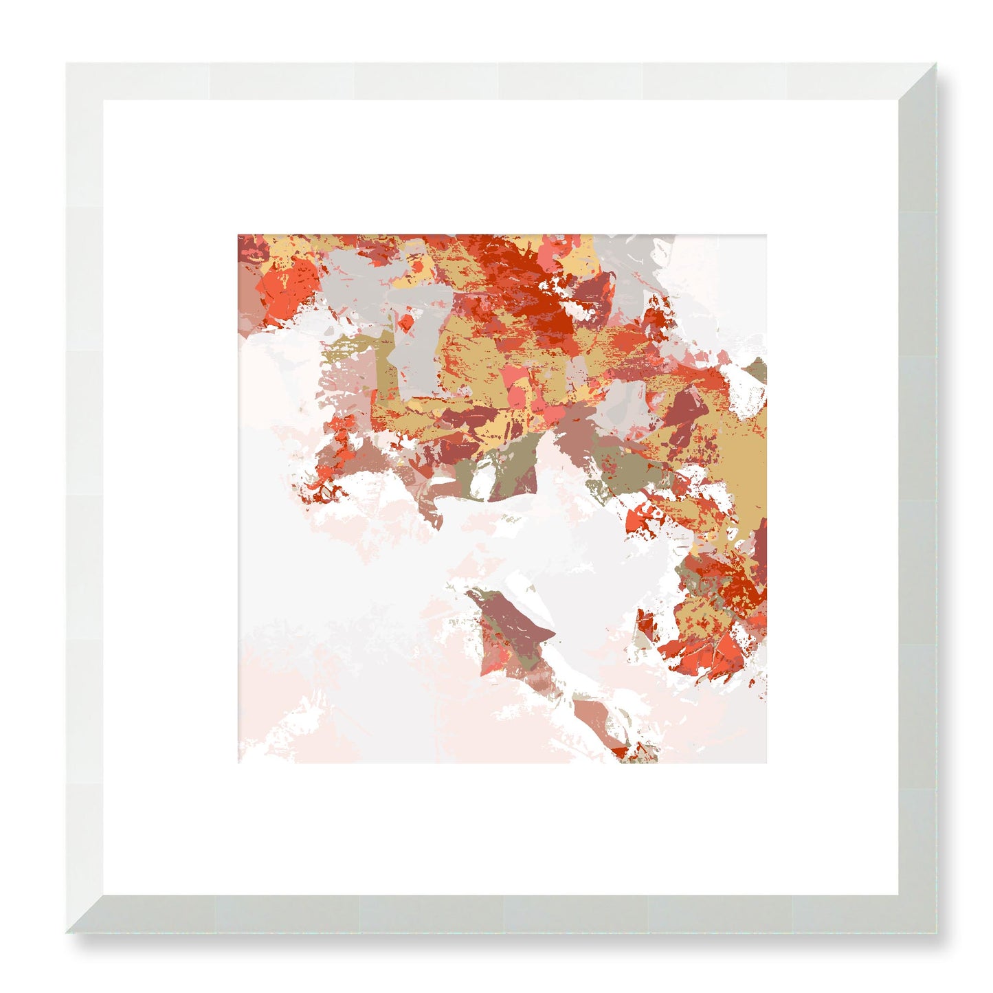 Framed Graphic Art Print, White Mat - 8x8 12x12 16x16 20x20 24x24 28x28 inches | FPS-1130-7693, Prints, Graphic art, White Frame, 30 x 30 cm ,12 x 12 inches