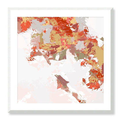 Framed Graphic Art Print, White Mat - 8x8 12x12 16x16 20x20 24x24 28x28 inches | FPS-1130-7693, Prints, Graphic art, White Frame, 71 x 71 cm ,28 x 28 inches