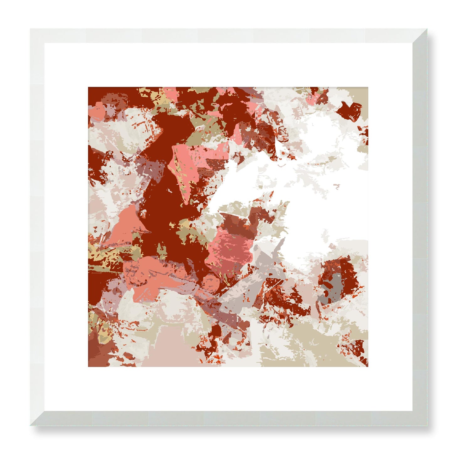 Framed Graphic Art Print, White Mat - 8x8 12x12 16x16 20x20 24x24 28x28 inches | FPS-1130-7695, Prints, Graphic art, White Frame, 41 x 41 cm ,16 x 16 inches