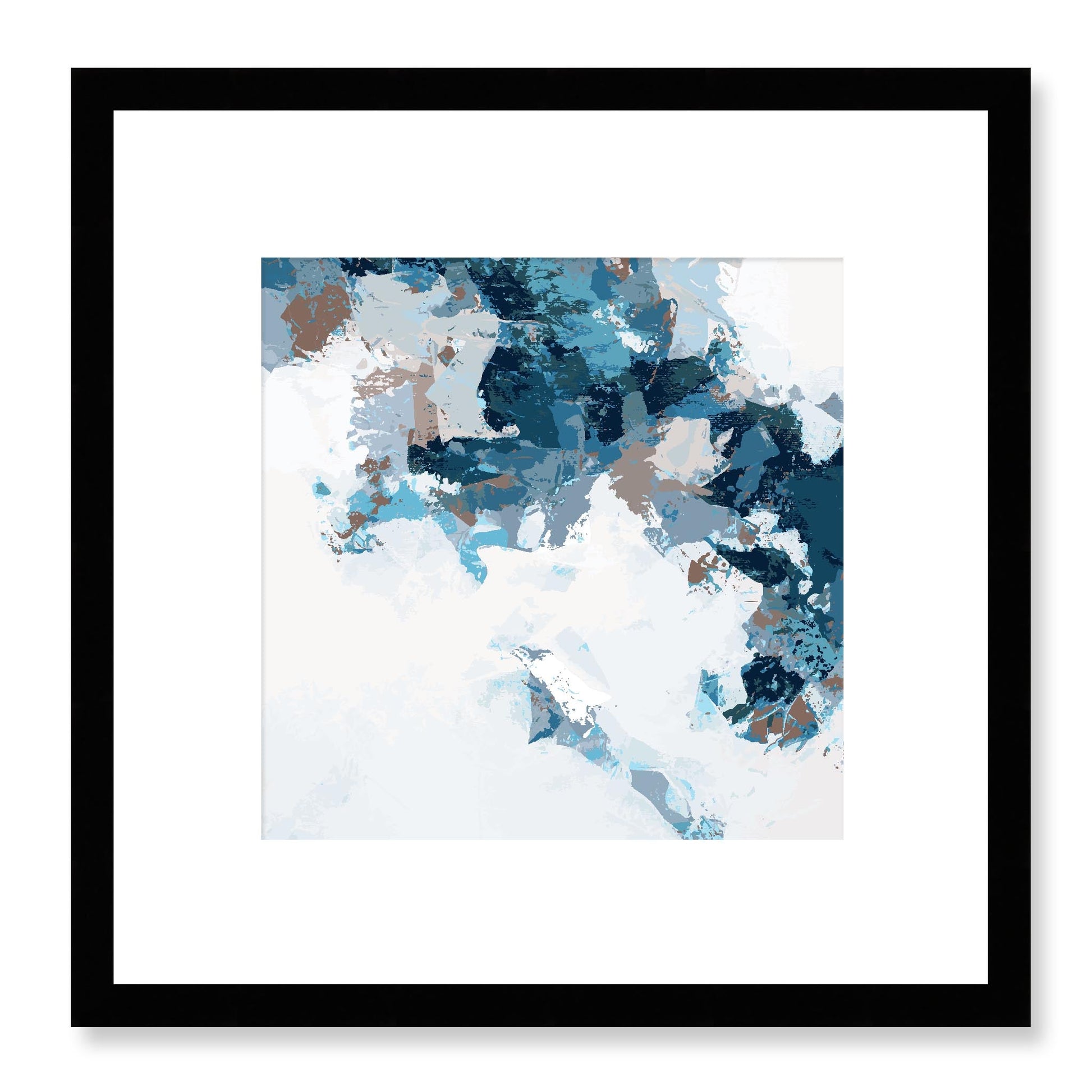 Framed Graphic Art Print, White Mat - 8x8 12x12 16x16 20x20 24x24 28x28 inches | FPS-1152-7693, Prints, Graphic art, Black Frame, 30 x 30 cm ,12 x 12 inches