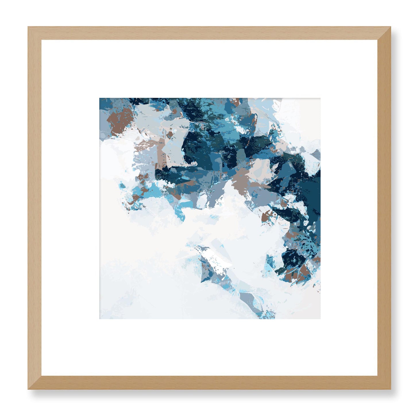 Framed Graphic Art Print, White Mat - 8x8 12x12 16x16 20x20 24x24 28x28 inches | FPS-1151-7693, Prints, Graphic art, Natural Frame, 30 x 30 cm ,12 x 12 inches