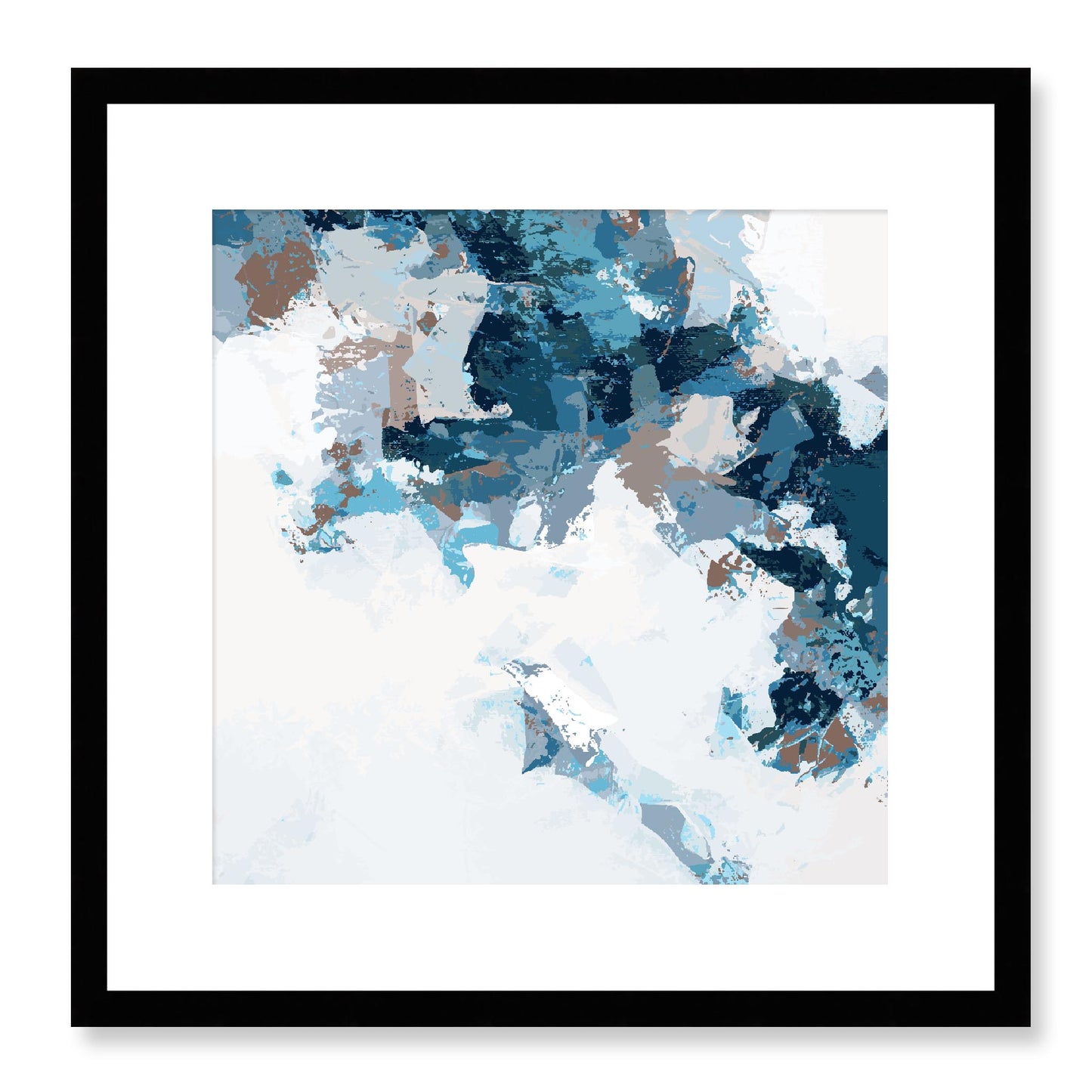 Framed Graphic Art Print, White Mat - 8x8 12x12 16x16 20x20 24x24 28x28 inches | FPS-1151-7693, Prints, Graphic art, Black Frame, 41 x 41 cm ,16 x 16 inches