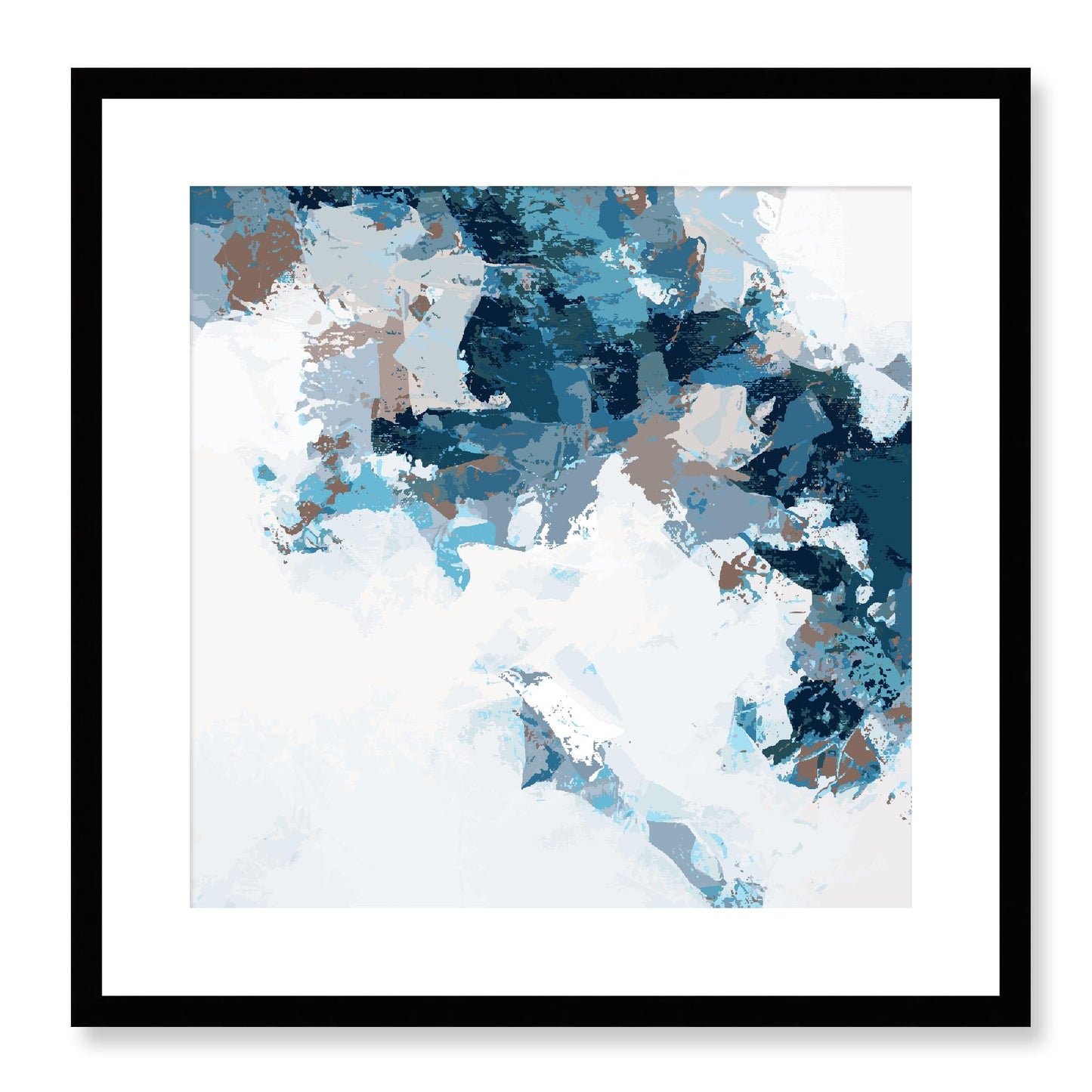 Framed Graphic Art Print, White Mat - 8x8 12x12 16x16 20x20 24x24 28x28 inches | FPS-1152-7693, Prints, Graphic art, Black Frame, 51 x 51 cm ,20 x 20 inches