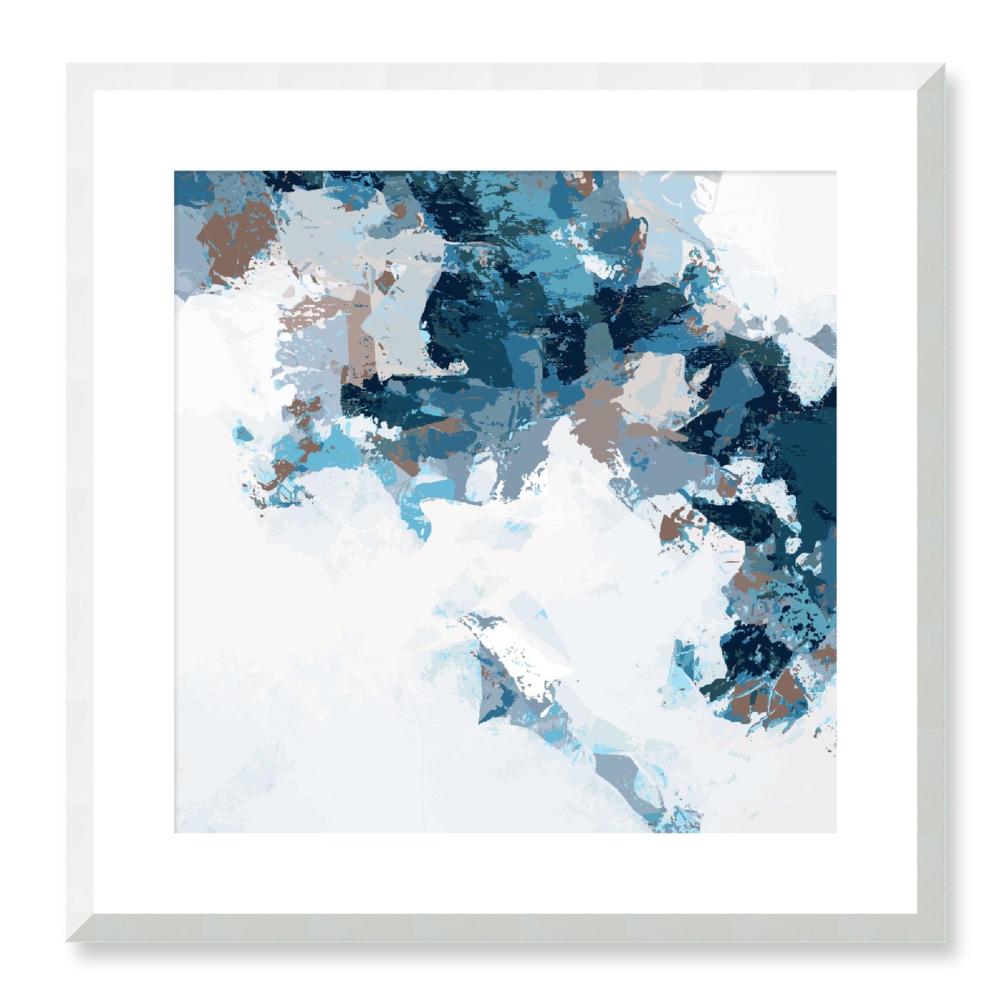 Framed Graphic Art Print, White Mat - 8x8 12x12 16x16 20x20 24x24 28x28 inches | FPS-1151-7693, Prints, Graphic art, White Frame, 51 x 51 cm ,20 x 20 inches