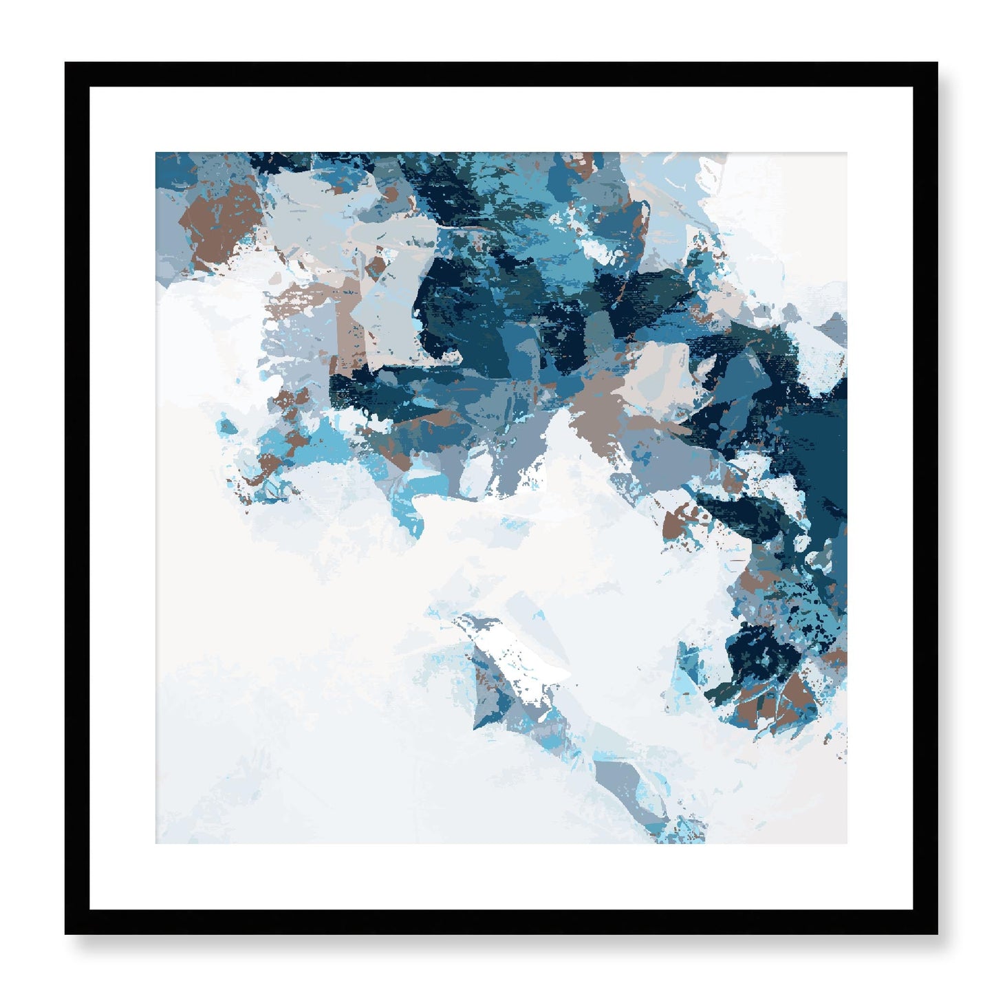Framed Graphic Art Print, White Mat - 8x8 12x12 16x16 20x20 24x24 28x28 inches | FPS-1152-7693, Prints, Graphic art, Black Frame, 61 x 61 cm ,24 x 24 inches