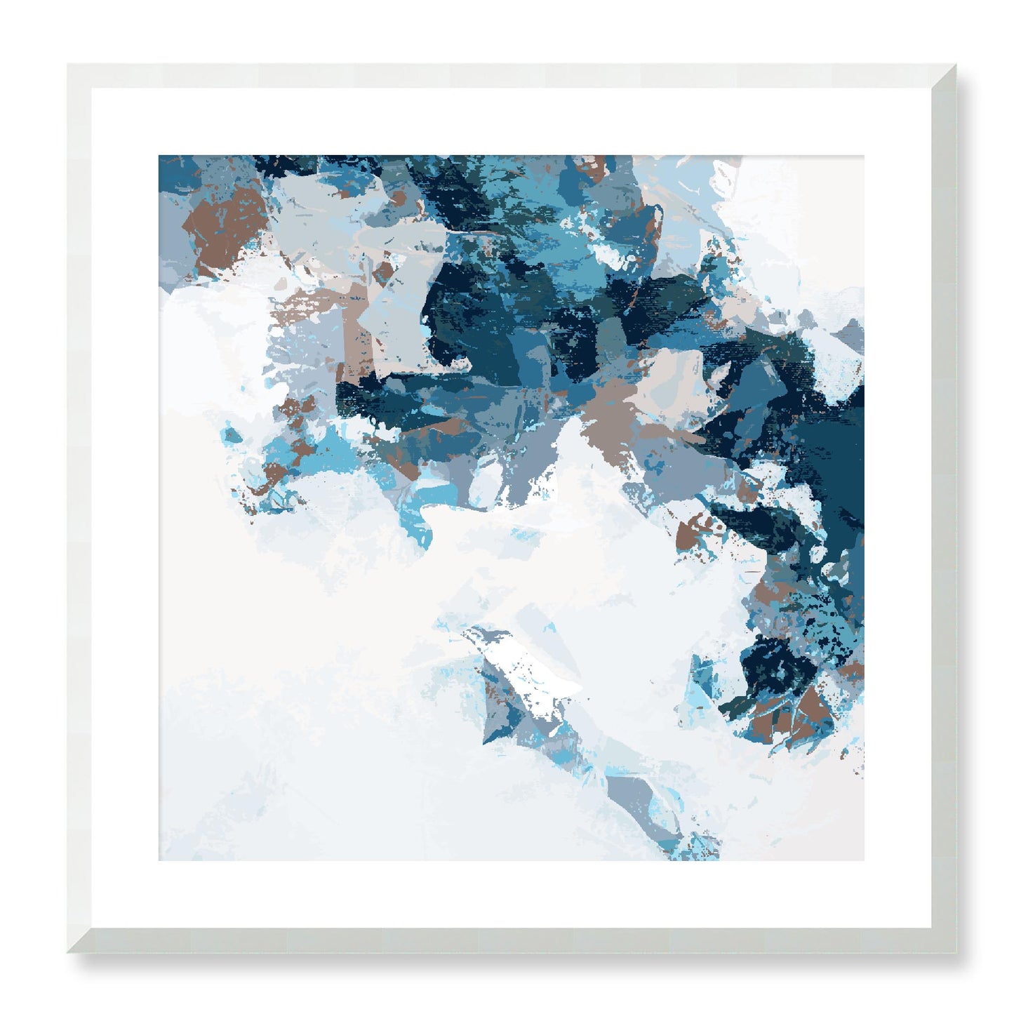 Framed Graphic Art Print, White Mat - 8x8 12x12 16x16 20x20 24x24 28x28 inches | FPS-1151-7693, Prints, Graphic art, White Frame, 61 x 61 cm ,24 x 24 inches