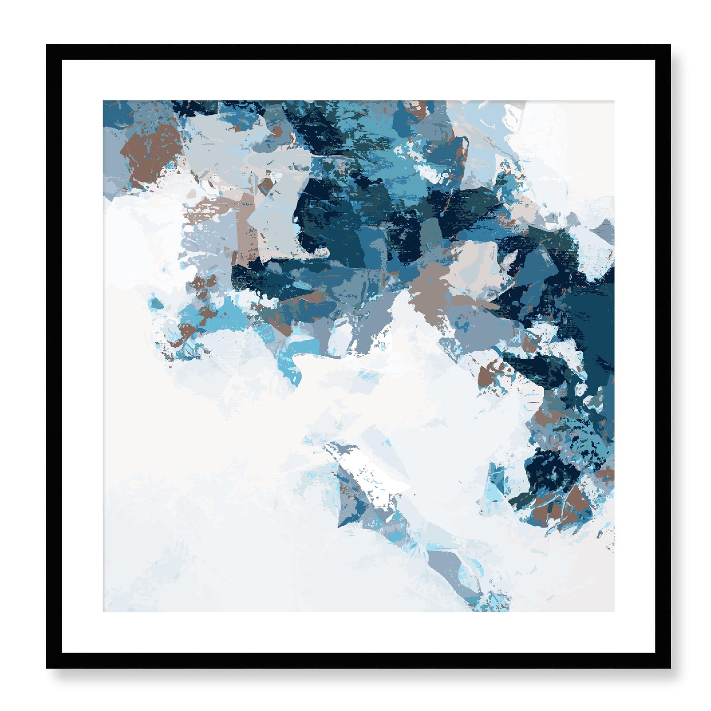 Framed Graphic Art Print, White Mat - 8x8 12x12 16x16 20x20 24x24 28x28 inches | FPS-1152-7693, Prints, Graphic art, Black Frame, 71 x 71 cm ,28 x 28 inches
