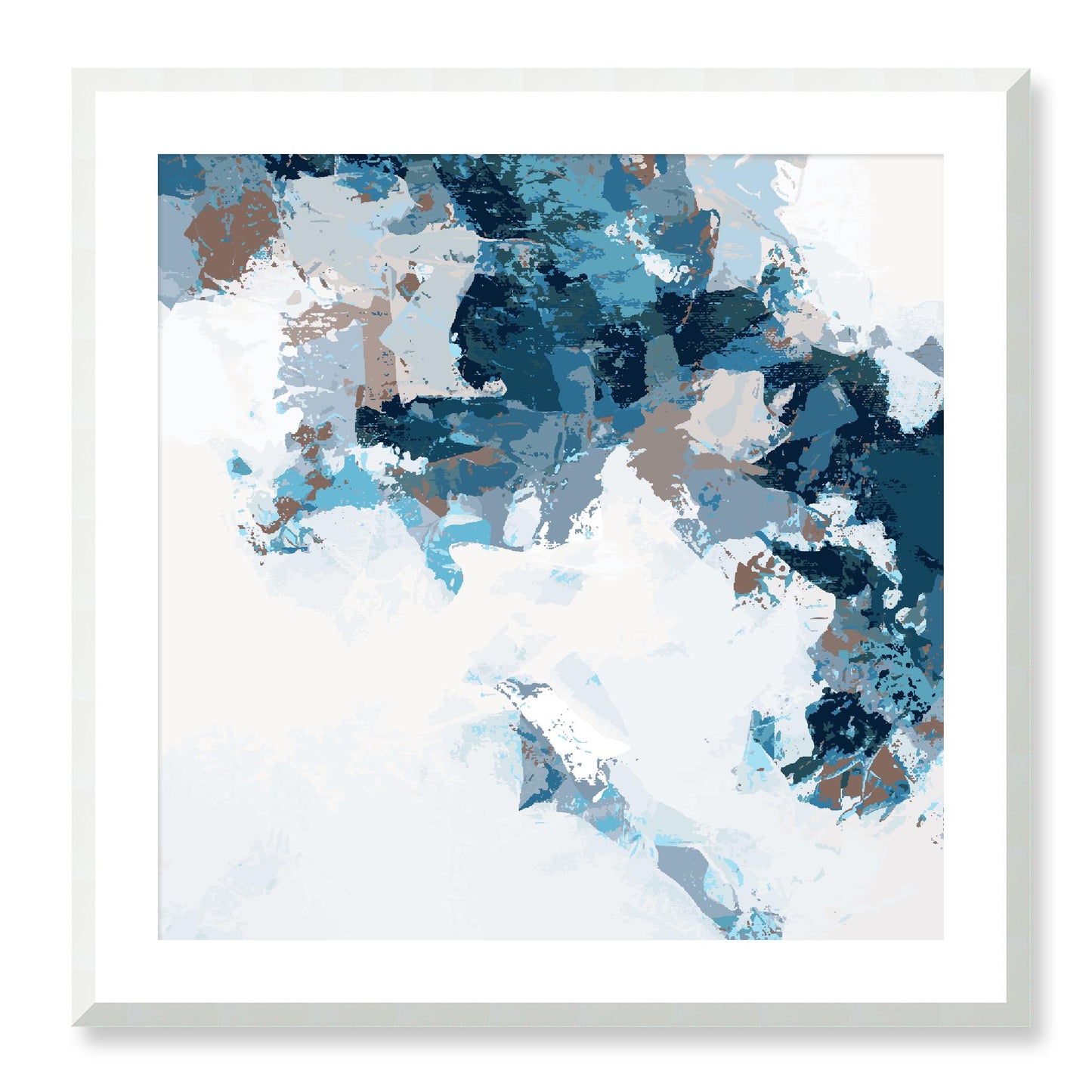 Framed Graphic Art Print, White Mat - 8x8 12x12 16x16 20x20 24x24 28x28 inches | FPS-1151-7693, Prints, Graphic art, White Frame, 71 x 71 cm ,28 x 28 inches