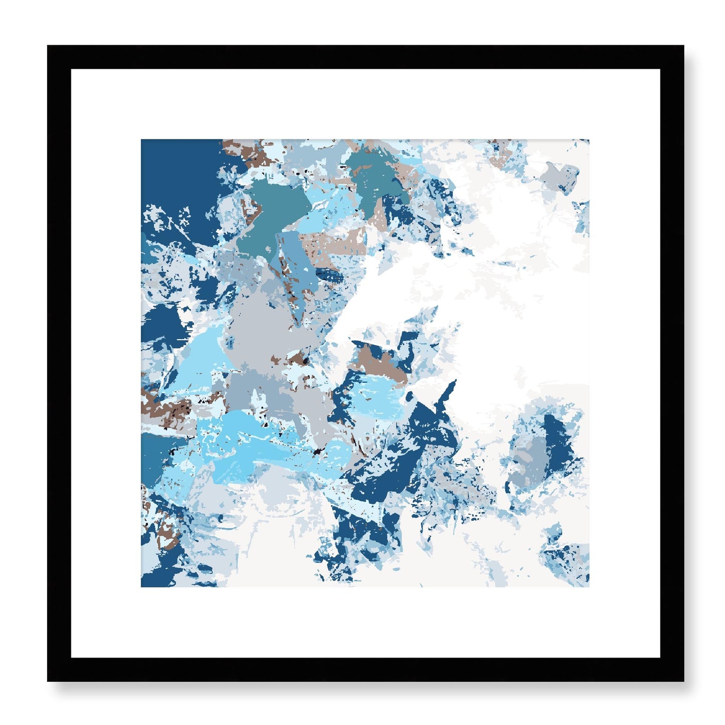 Framed Graphic Art Print, White Mat - 8x8 12x12 16x16 20x20 24x24 28x28 inches | FPS-1152-7695, Prints, Graphic art, Black Frame, 41 x 41 cm ,16 x 16 inches