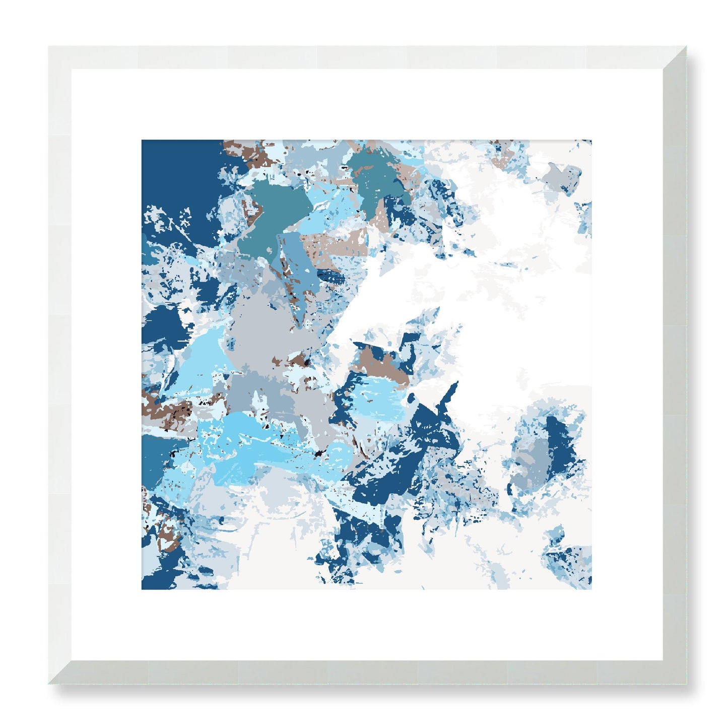 Framed Graphic Art Print, White Mat - 8x8 12x12 16x16 20x20 24x24 28x28 inches | FPS-1151-7695, Prints, Graphic art, White Frame, 41 x 41 cm ,16 x 16 inches