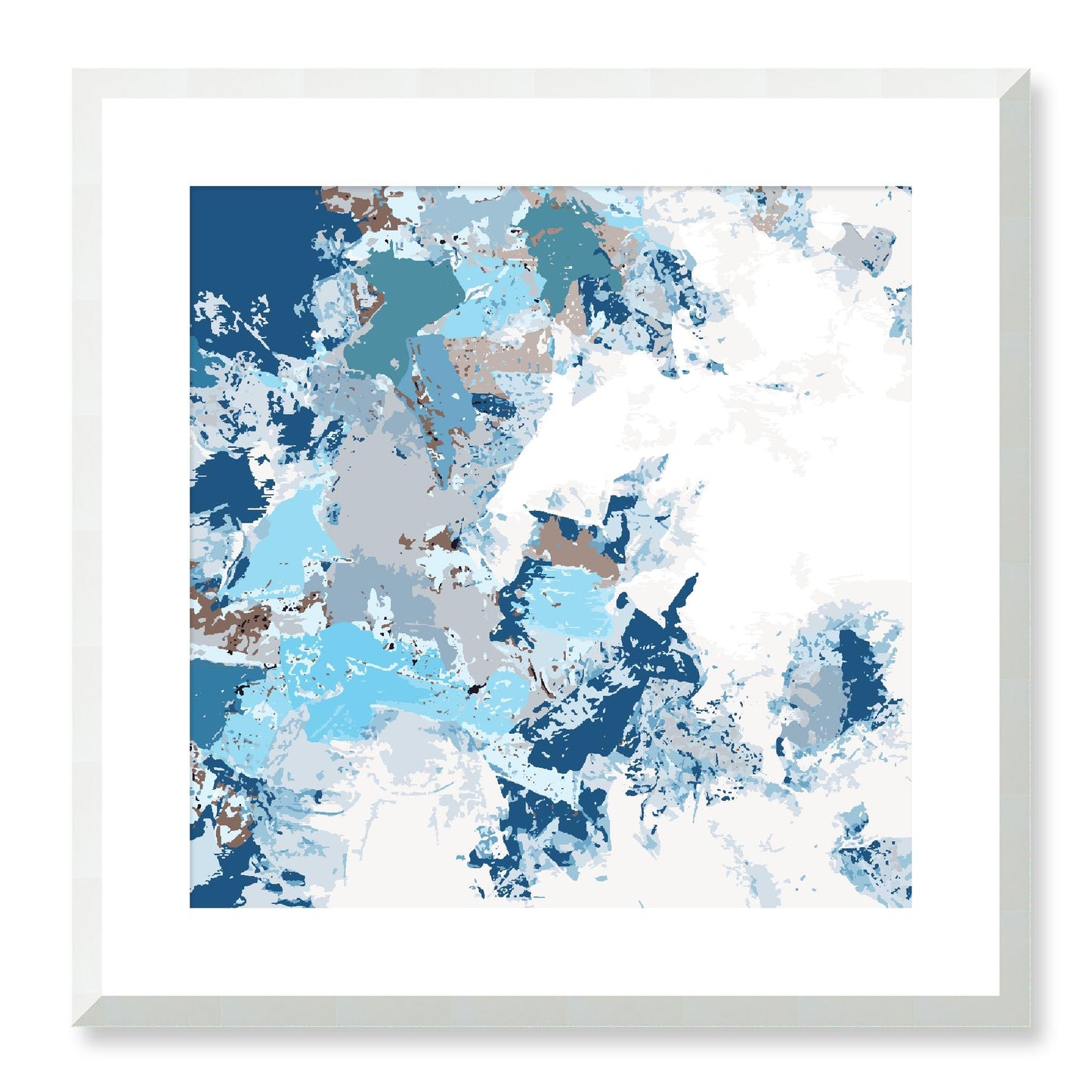 Framed Graphic Art Print, White Mat - 8x8 12x12 16x16 20x20 24x24 28x28 inches | FPS-1152-7695, Prints, Graphic art, White Frame, 51 x 51 cm ,20 x 20 inches