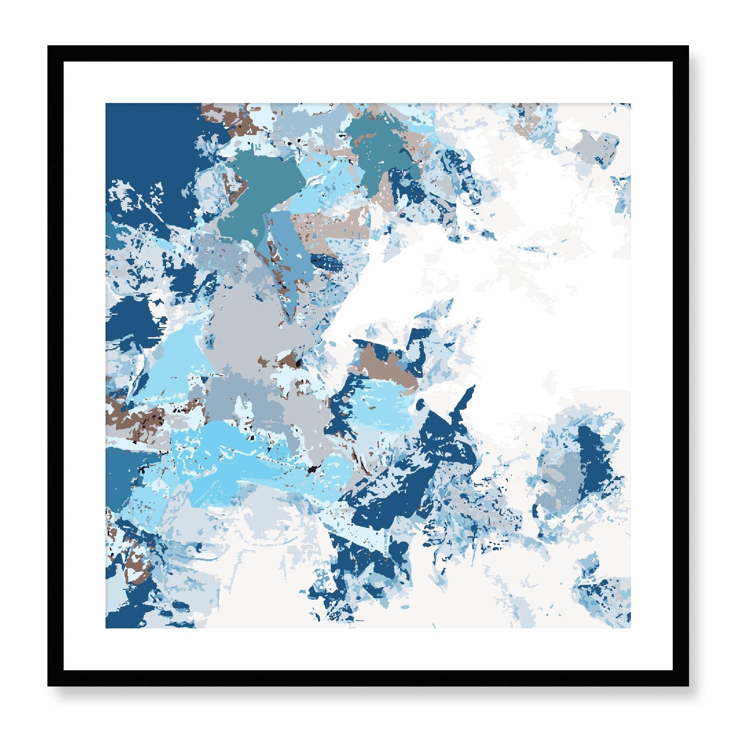 Framed Graphic Art Print, White Mat - 8x8 12x12 16x16 20x20 24x24 28x28 inches | FPS-1152-7695, Prints, Graphic art, Black Frame, 71 x 71 cm ,28 x 28 inches