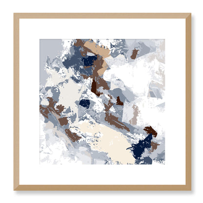 Framed Graphic Art Print, White Mat - 8x8 12x12 16x16 20x20 24x24 28x28 inches | FPS-1161-7690, Prints, Graphic art, Natural Frame, 41 x 41 cm ,16 x 16 inches