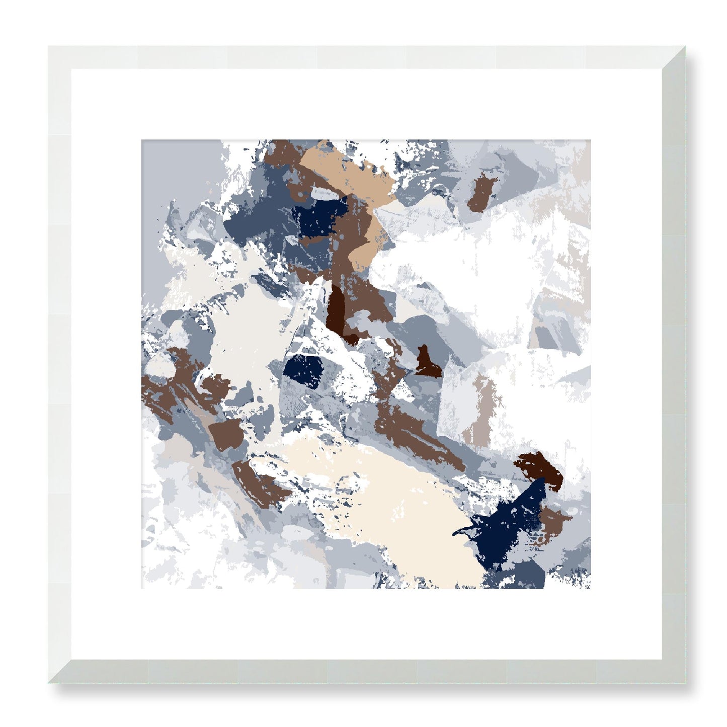 Framed Graphic Art Print, White Mat - 8x8 12x12 16x16 20x20 24x24 28x28 inches | FPS-1162-7690, Prints, Graphic art, White Frame, 41 x 41 cm ,16 x 16 inches