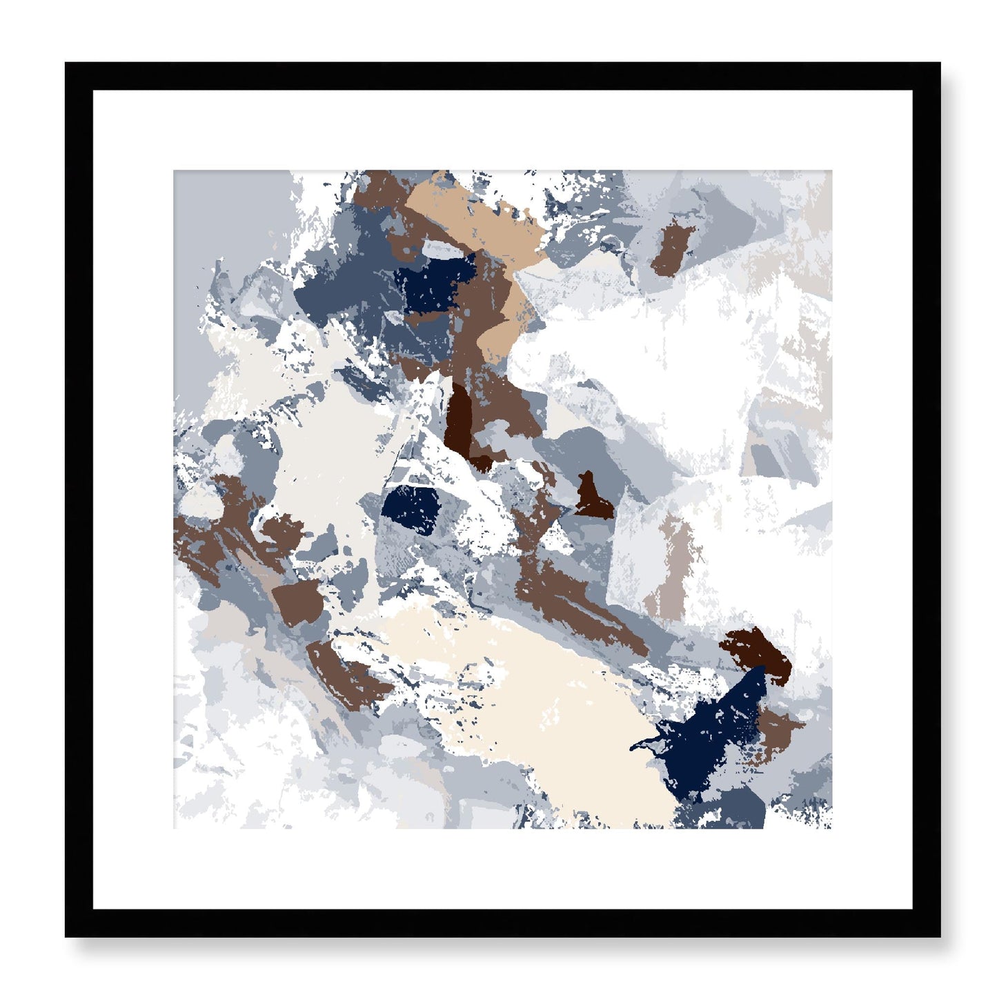 Framed Graphic Art Print, White Mat - 8x8 12x12 16x16 20x20 24x24 28x28 inches | FPS-1162-7690, Prints, Graphic art, Black Frame, 51 x 51 cm ,20 x 20 inches