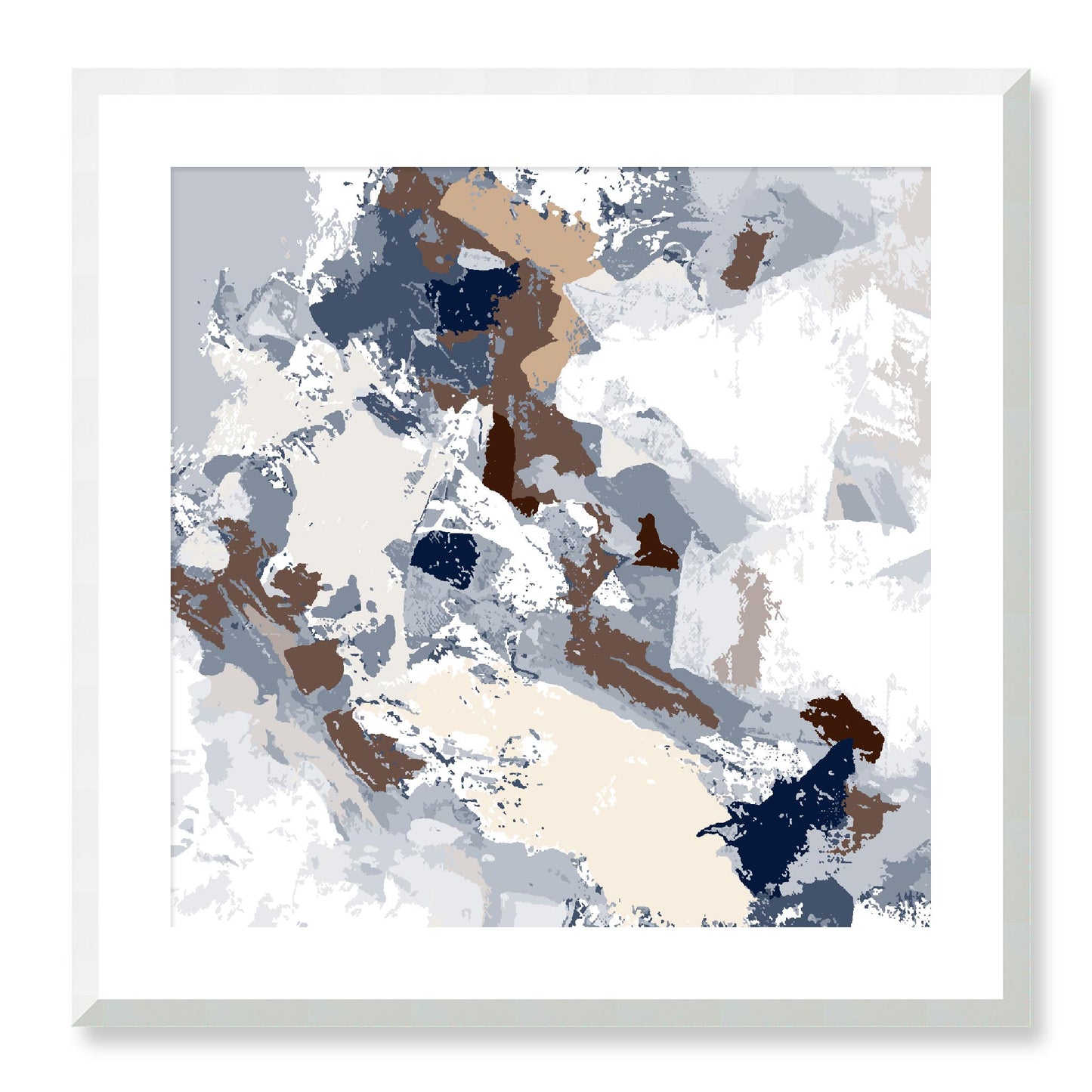 Framed Graphic Art Print, White Mat - 8x8 12x12 16x16 20x20 24x24 28x28 inches | FPS-1161-7690, Prints, Graphic art, White Frame, 61 x 61 cm ,24 x 24 inches
