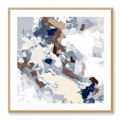 Framed Graphic Art Print, White Mat - 8x8 12x12 16x16 20x20 24x24 28x28 inches | FPS-1161-7690, Prints, Graphic art, Natural Frame, 71 x 71 cm ,28 x 28 inches